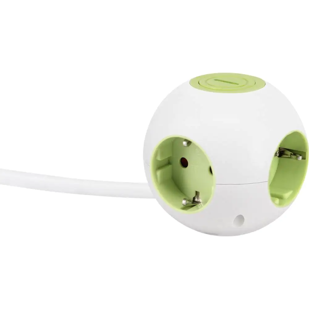 GAO Mehrfachsteckdose 4-fach 1,4 m grün, Power Globe Steckdosenwürfel GAO Mehrfachsteckdose 4-fach 1,4 m grün, Power Globe Steckdosenwürfel