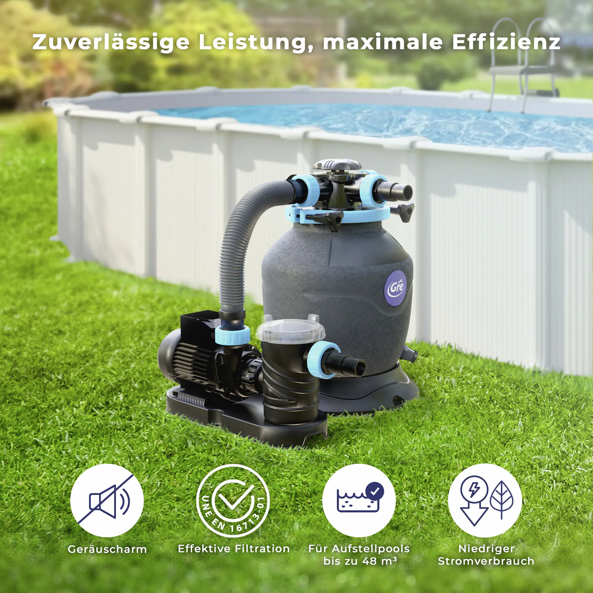 Gre Sandfilteranlage 4 m³/h