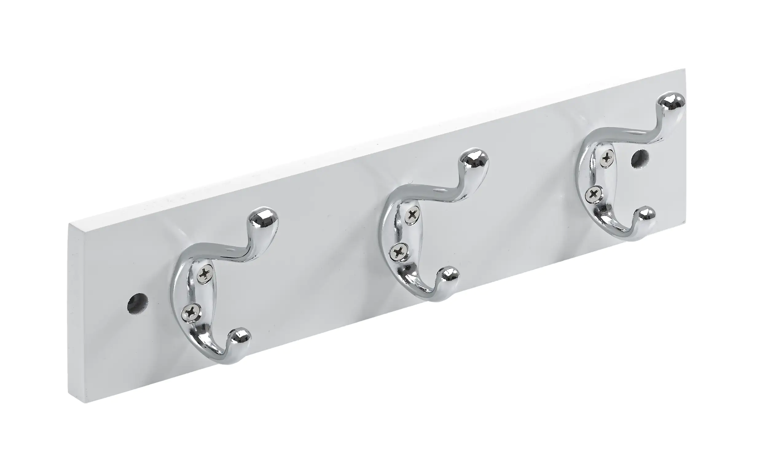 Hettich Garderobenleiste 3 Haken 30,0 x 8,0 x 7,5 cm weiß