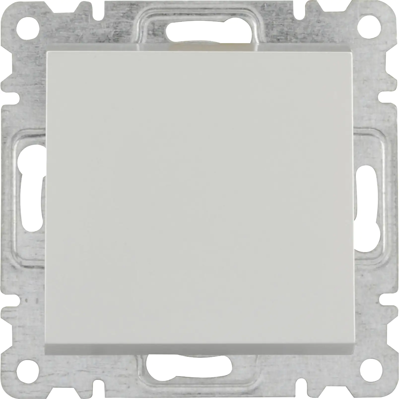 Unitec Kreuzschalter silber, Serie Karea Unitec Kreuzschalter silber, Serie Karea