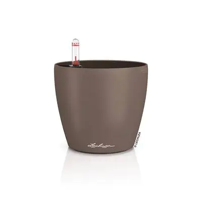 Lechuza Übertopf Kunststoff Classico Color 12 Komplettset Ø 15 x 14 cm muskat