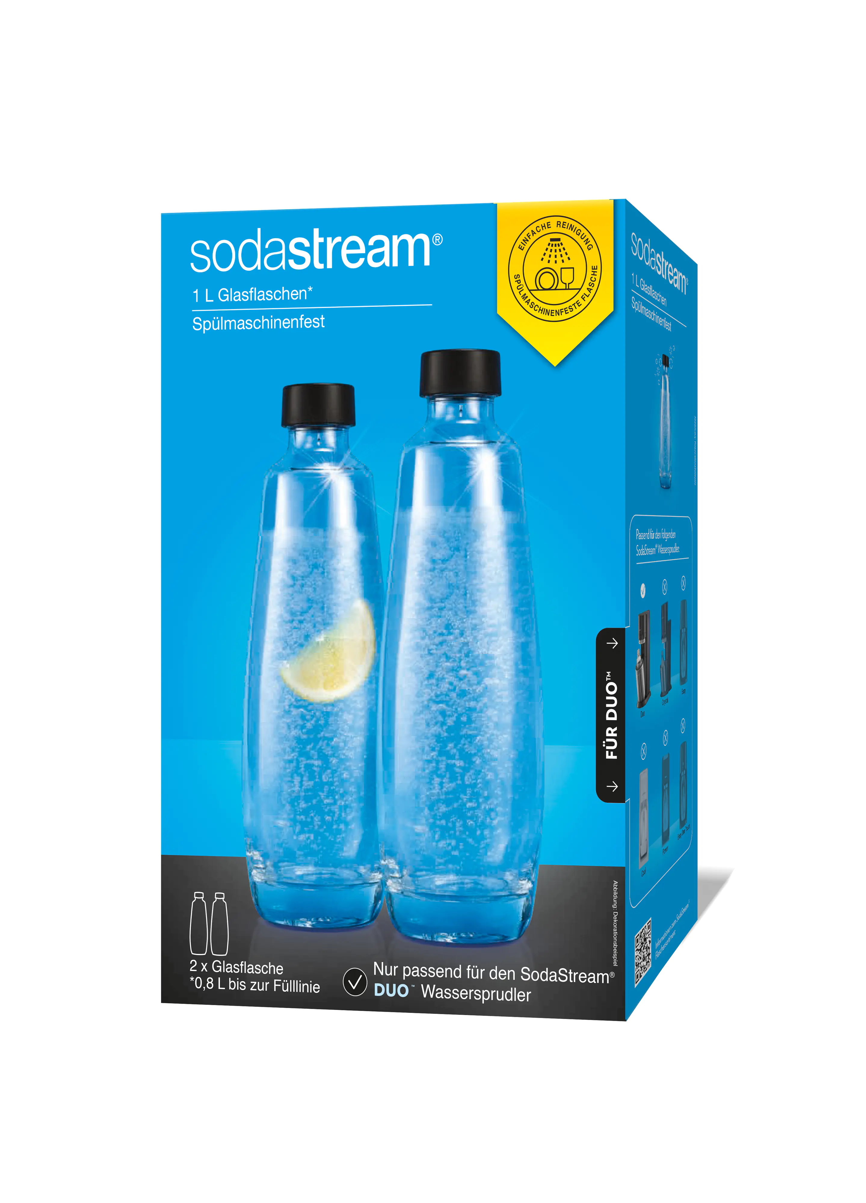 Sodastream Glasflasche für Duo 2x 1 L Füllmenge Sodastream Glasflasche für Duo 2x 1 L Füllmenge