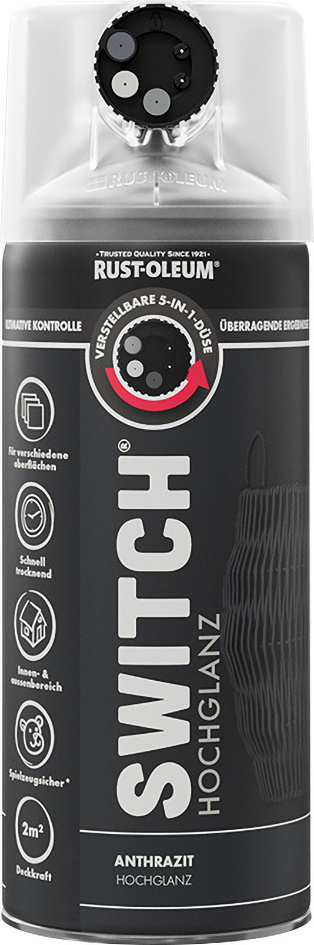 Rust-Oleum Sprühlack Switch 400 ml anthrazit hochglanz