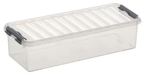 Sunware Aufbewahrungsbox Q-Line 3,5L transparent 38,5 x 14,1 x 9,3 cm Sunware Aufbewahrungsbox Q-Line 3,5L transparent 38,5 x 14,1 x 9,3 cm