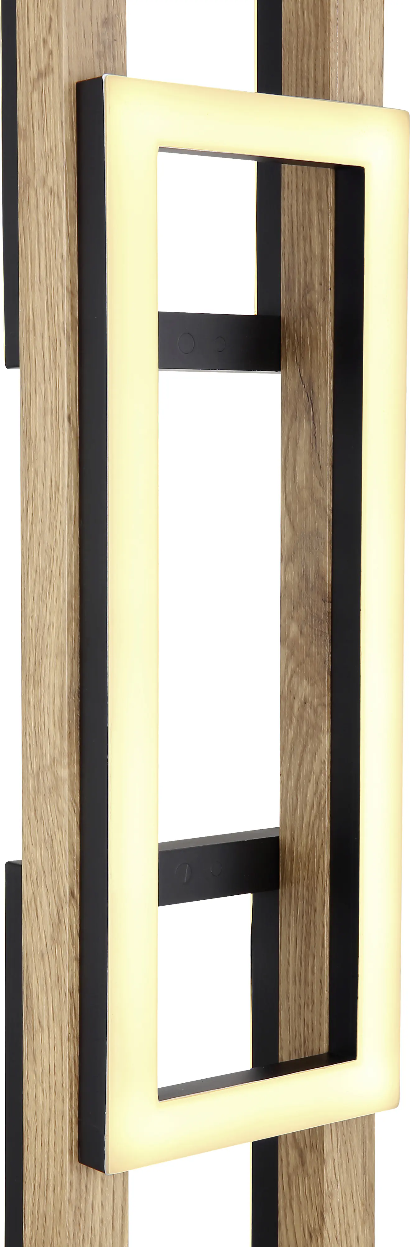 Globo LED Stehleuchte Illa dunkelbraun-schwarz 150 x 25 cm warmweiß