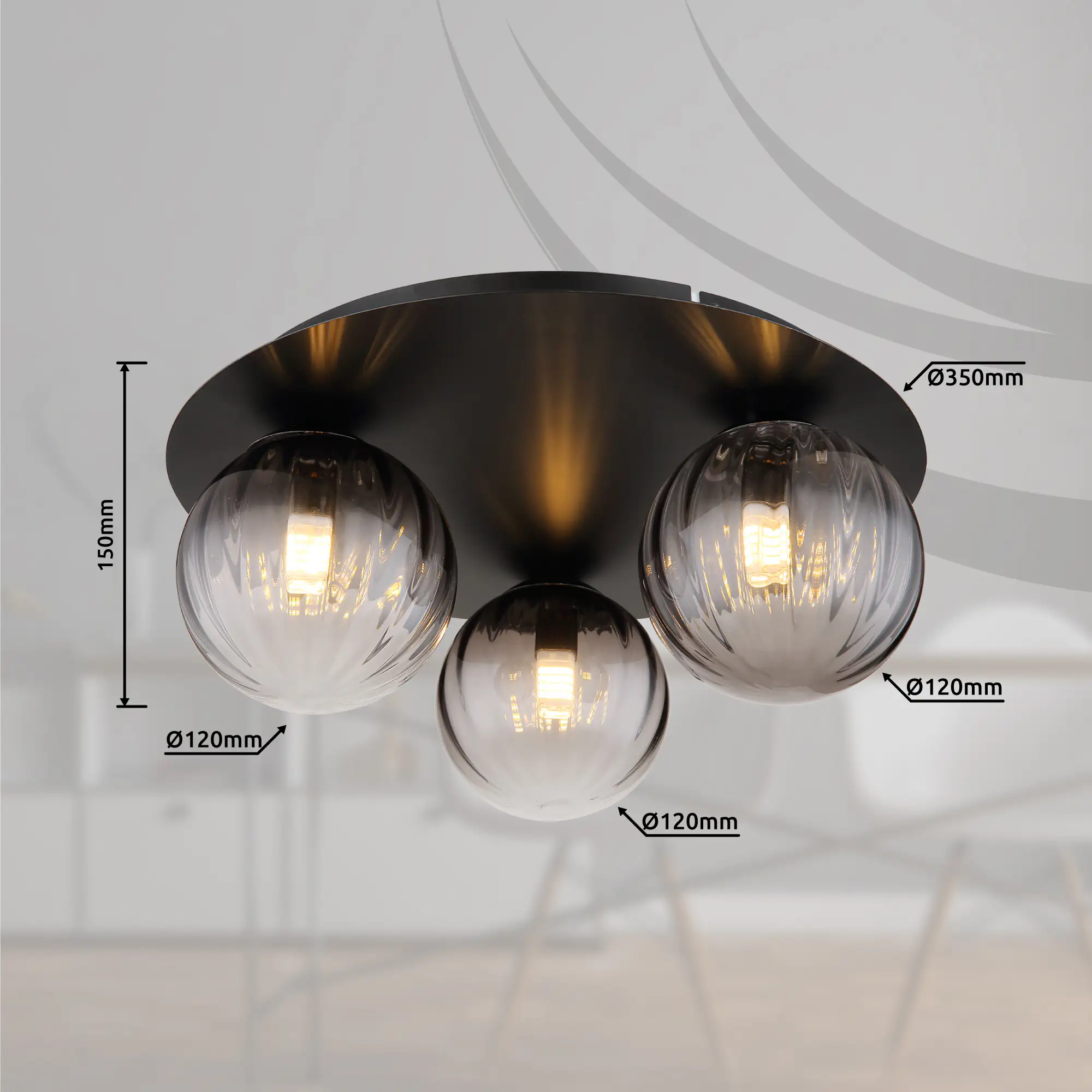 Globo LED-Deckenleuchte Dallerta exkl. 3xG9 10W