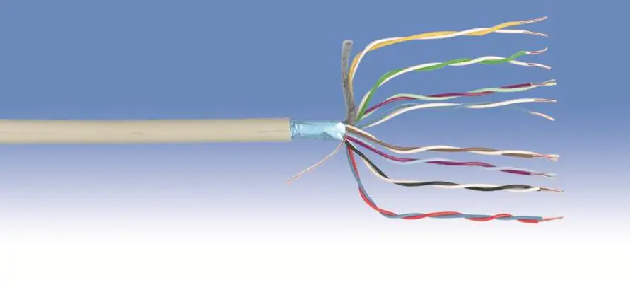 Telefonkabel JY(St)Y 2 x 2 x 0,6 - 10 Meter, grau