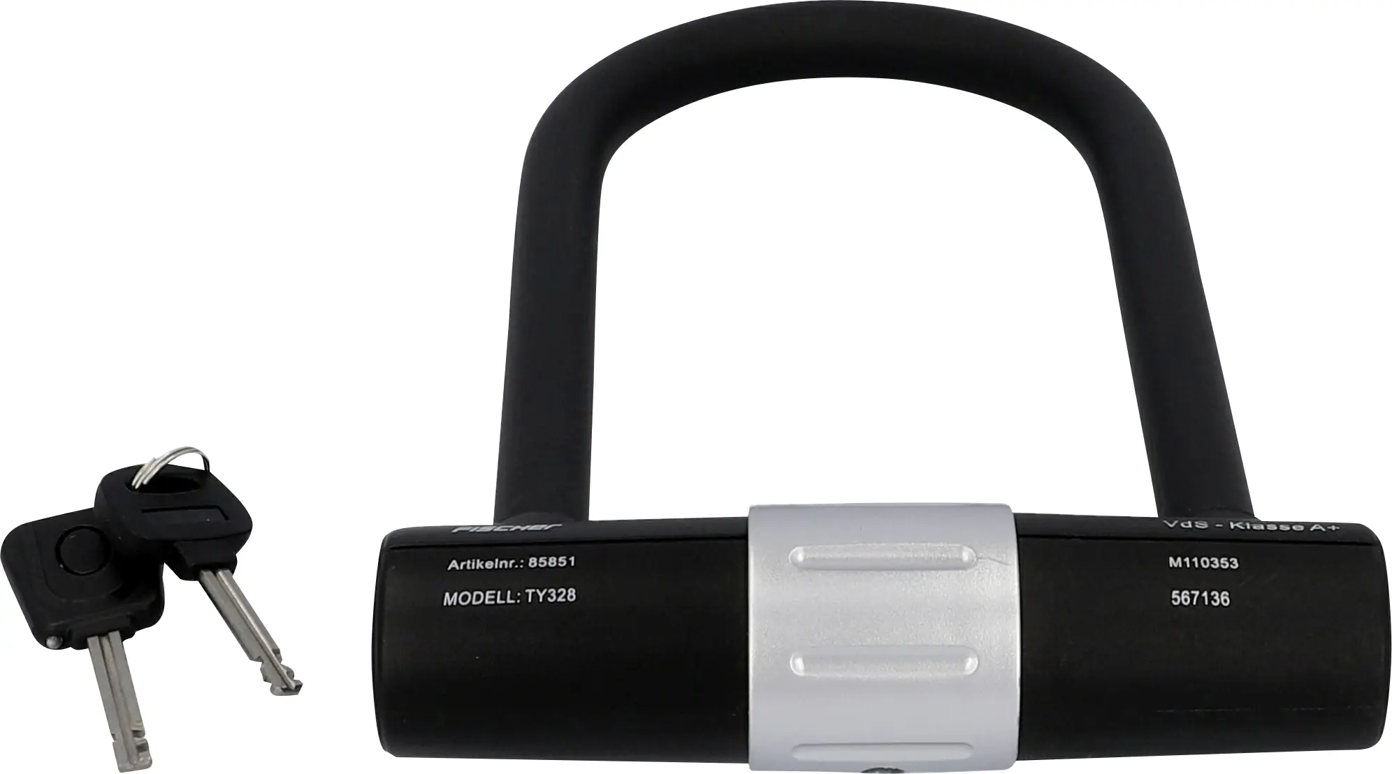 Fischer Bügelschloss 195mm Ø 16mm