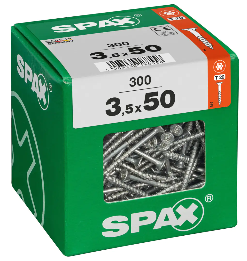 Spax Universalschrauben 3.5 x 50 mm TX 20 - 300 Stk.
