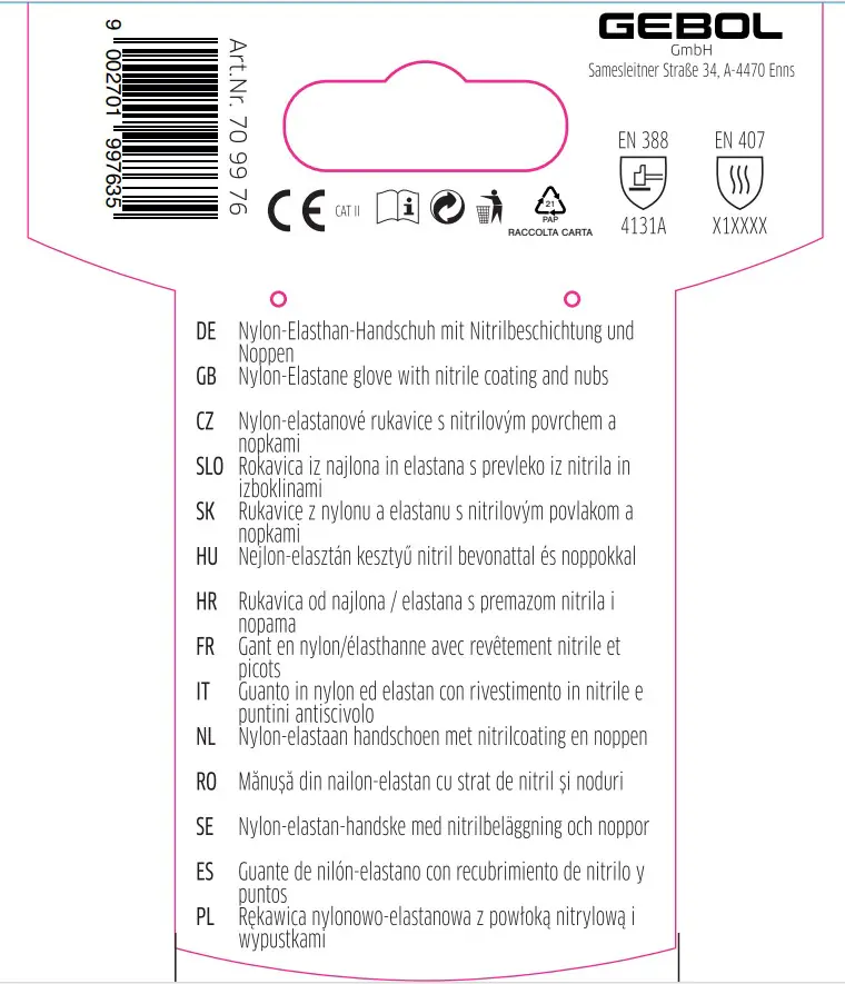 Gebol Handschuh Multi Flex Lady  