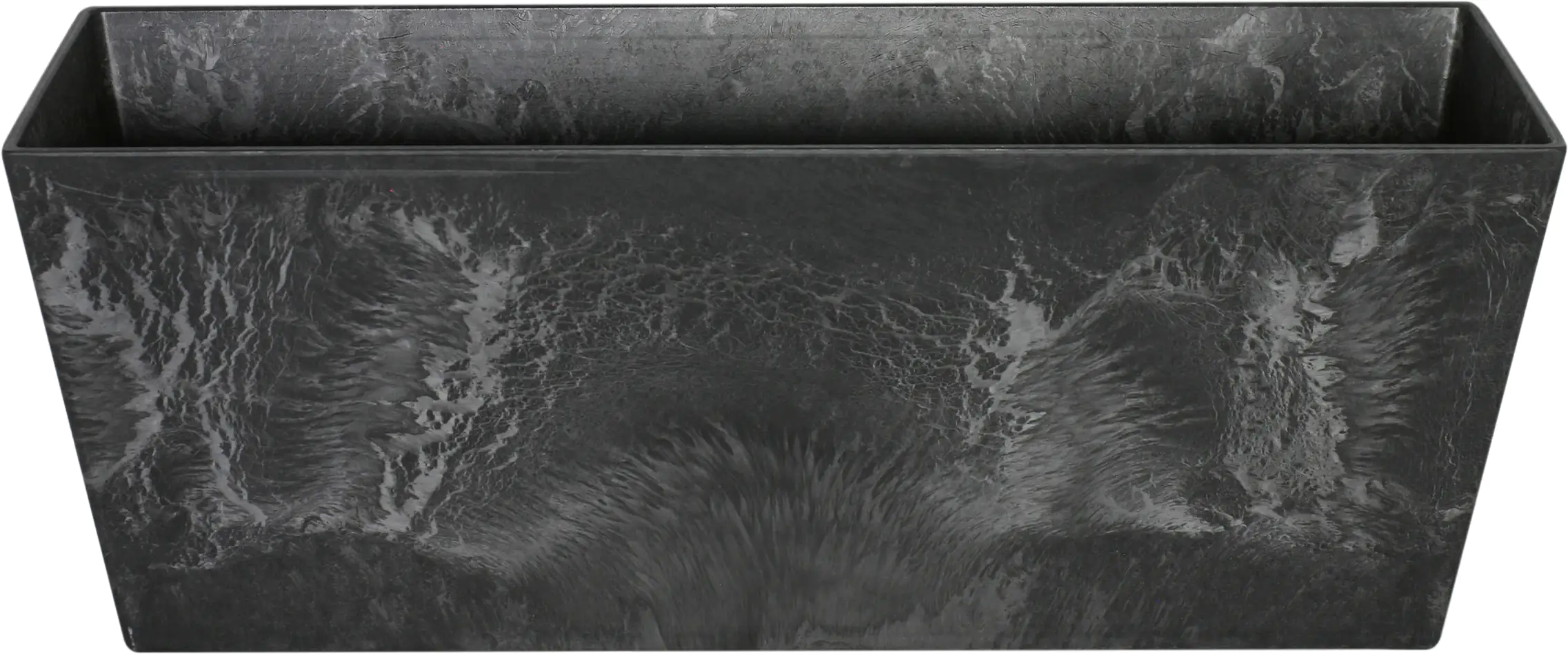 Artstone Blumenkasten Ella 55cm 17 x 17 cm, schwarz