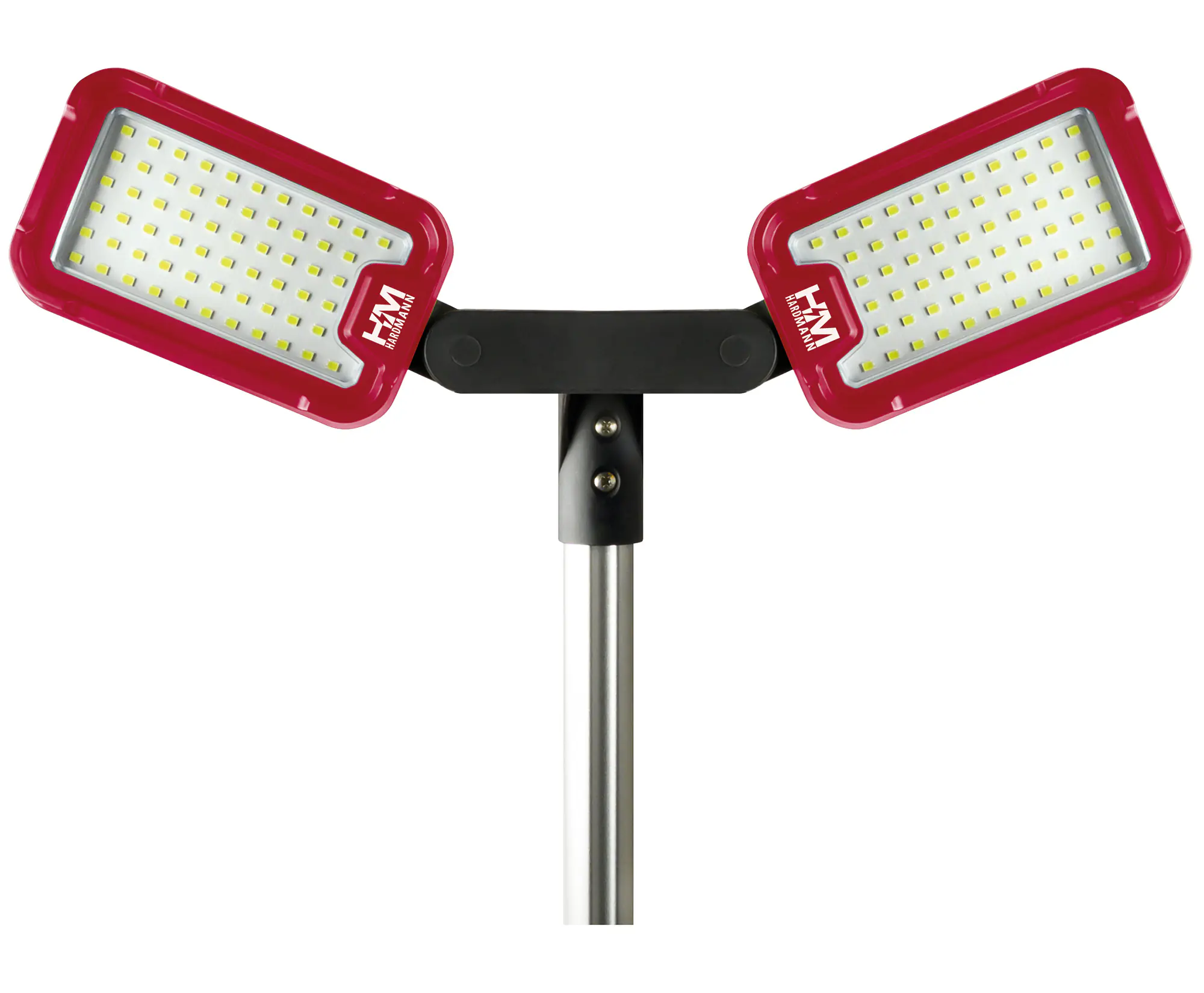 Schwaiger LED-Arbeitsleuchte HWLS1000 2-fach IP65 124 W 800 lm mit höhenverstellbarem Klappstativ