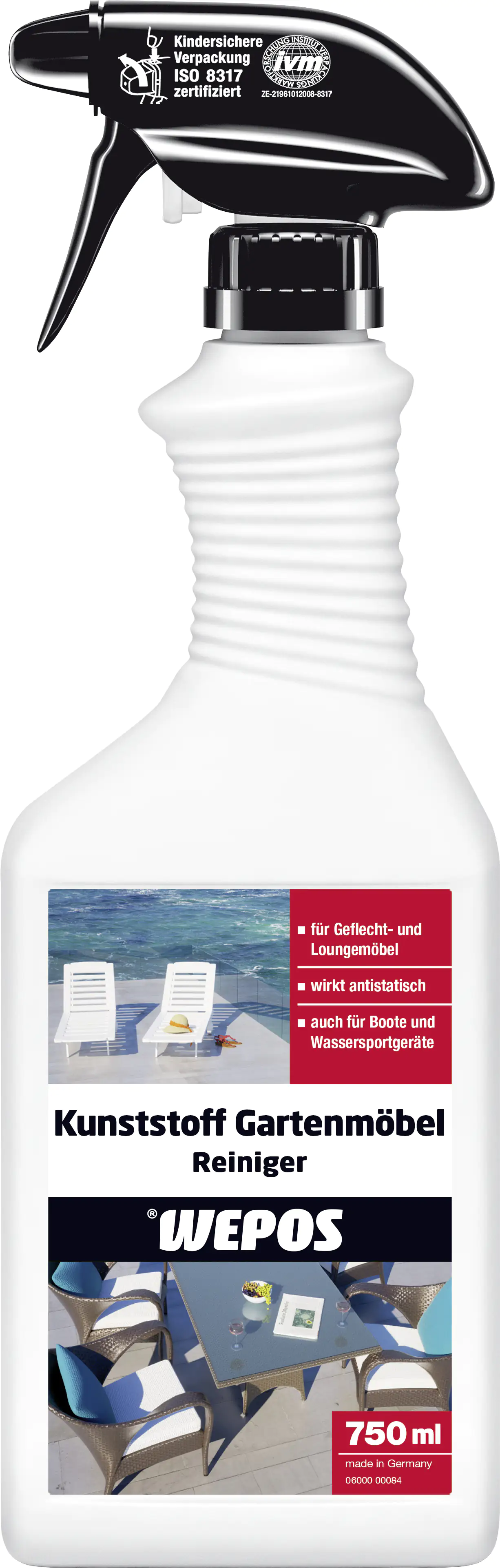 Wepos Kunststoff Gartenmöbelreiniger 750 ml