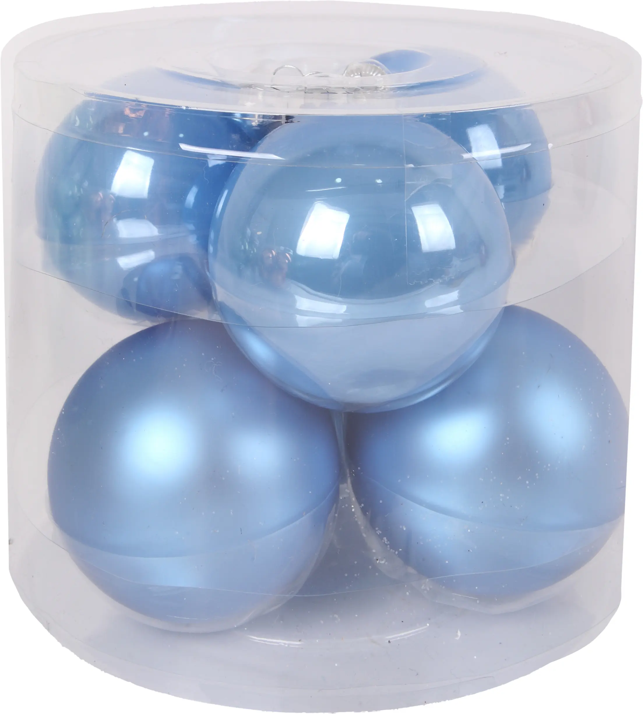 TrendLine Weihnachtskugeln aus Glas Ø 8 cm sky blue 6 Stück TrendLine Weihnachtskugeln aus Glas Ø 8 cm sky blue 6 Stück