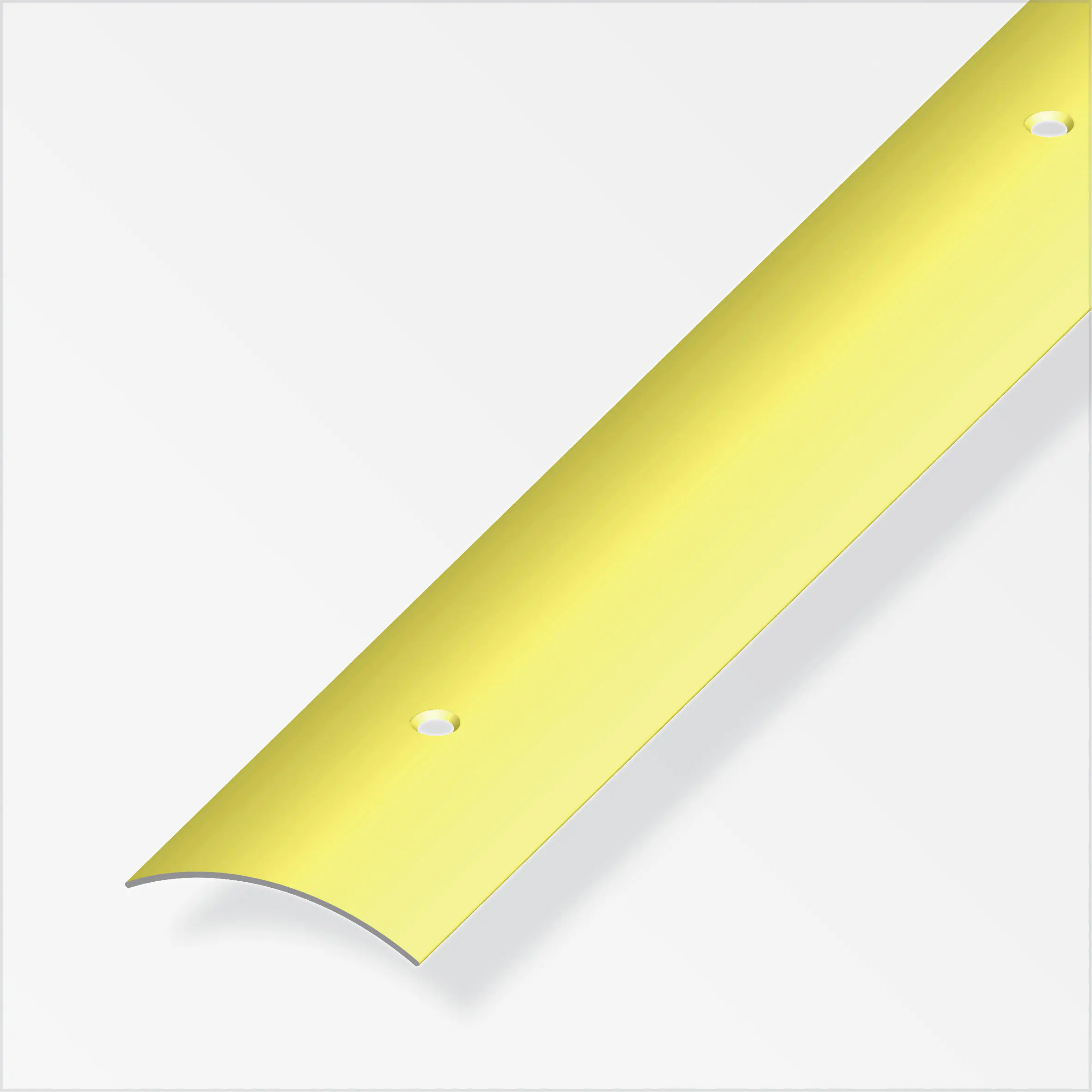 alfer Übergangsprofil 2 m, 37 x 4 mm Messing, roh messing