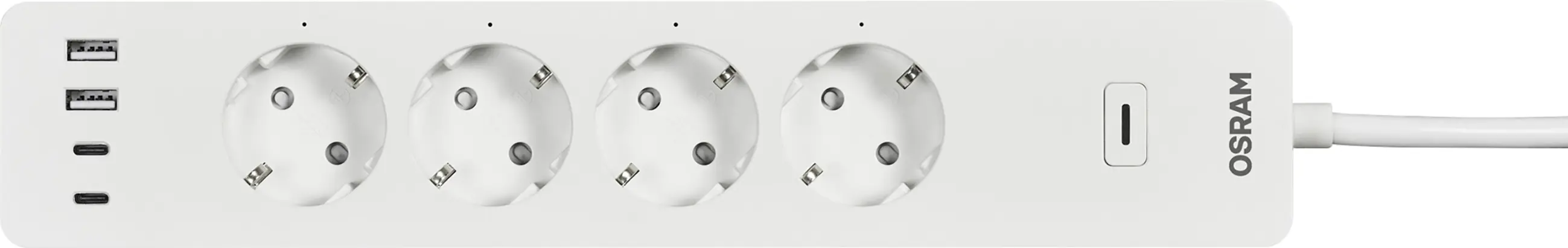 Osram Steckdosenleiste 4-fach SMART+ WiFi Multipower Socket EU Weiß Osram Steckdosenleiste 4-fach SMART+ WiFi Multipower Socket EU Weiß
