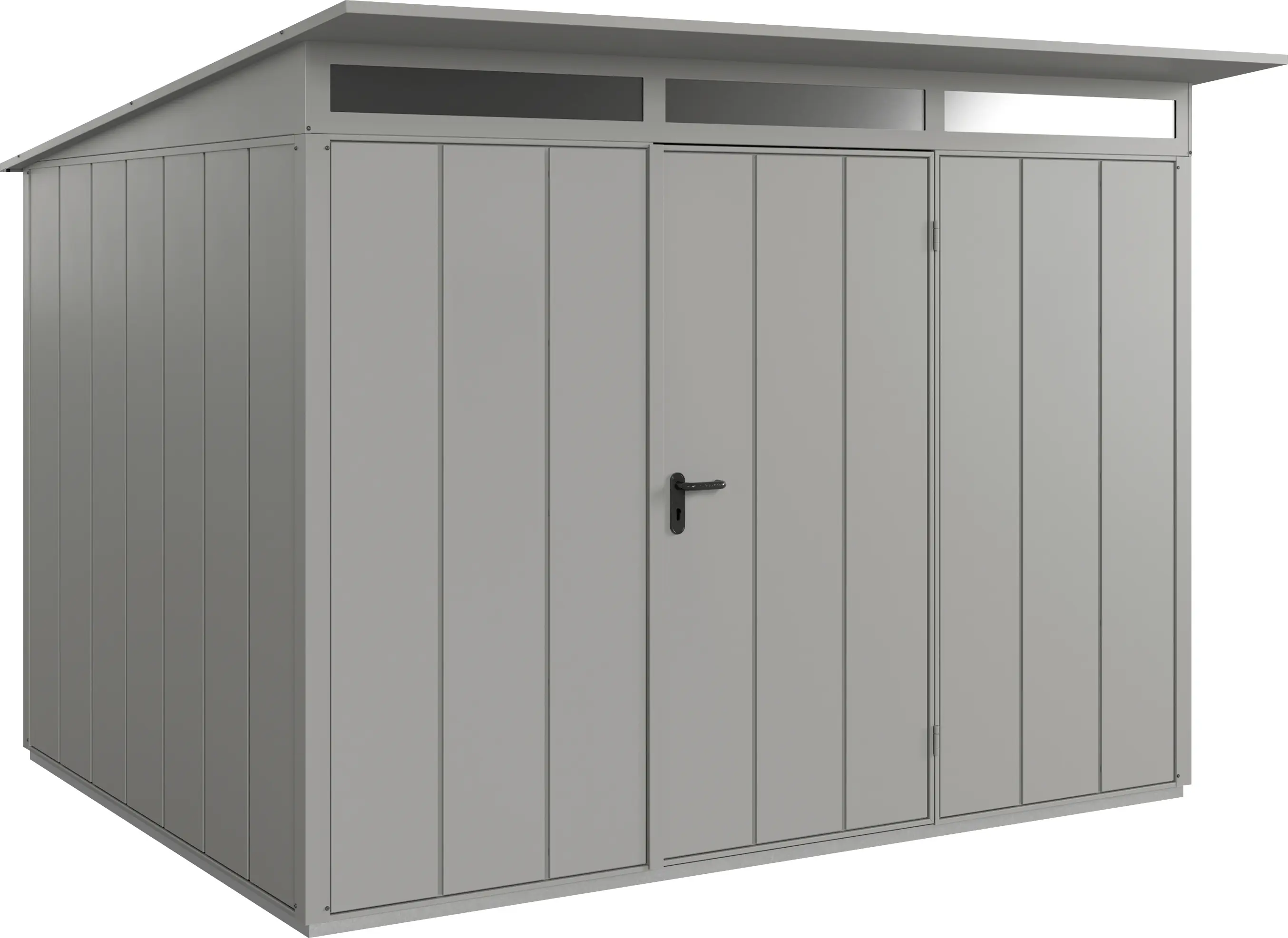 EcoStar Gerätehaus Elegant-P Typ 3 graualuminium 312,7 x 283,4 x 232,3 cm