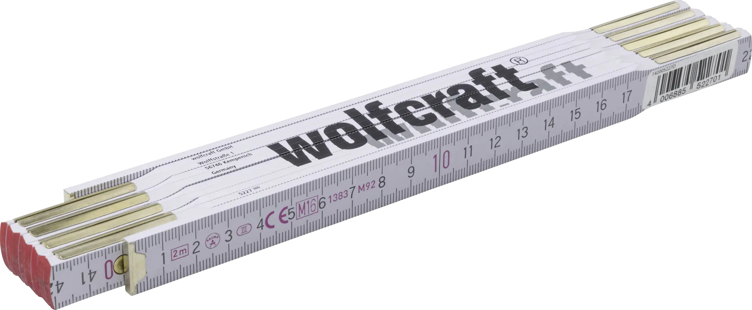 Wolfcraft Zollstock 2 m weiß Wolfcraft Zollstock 2 m weiß