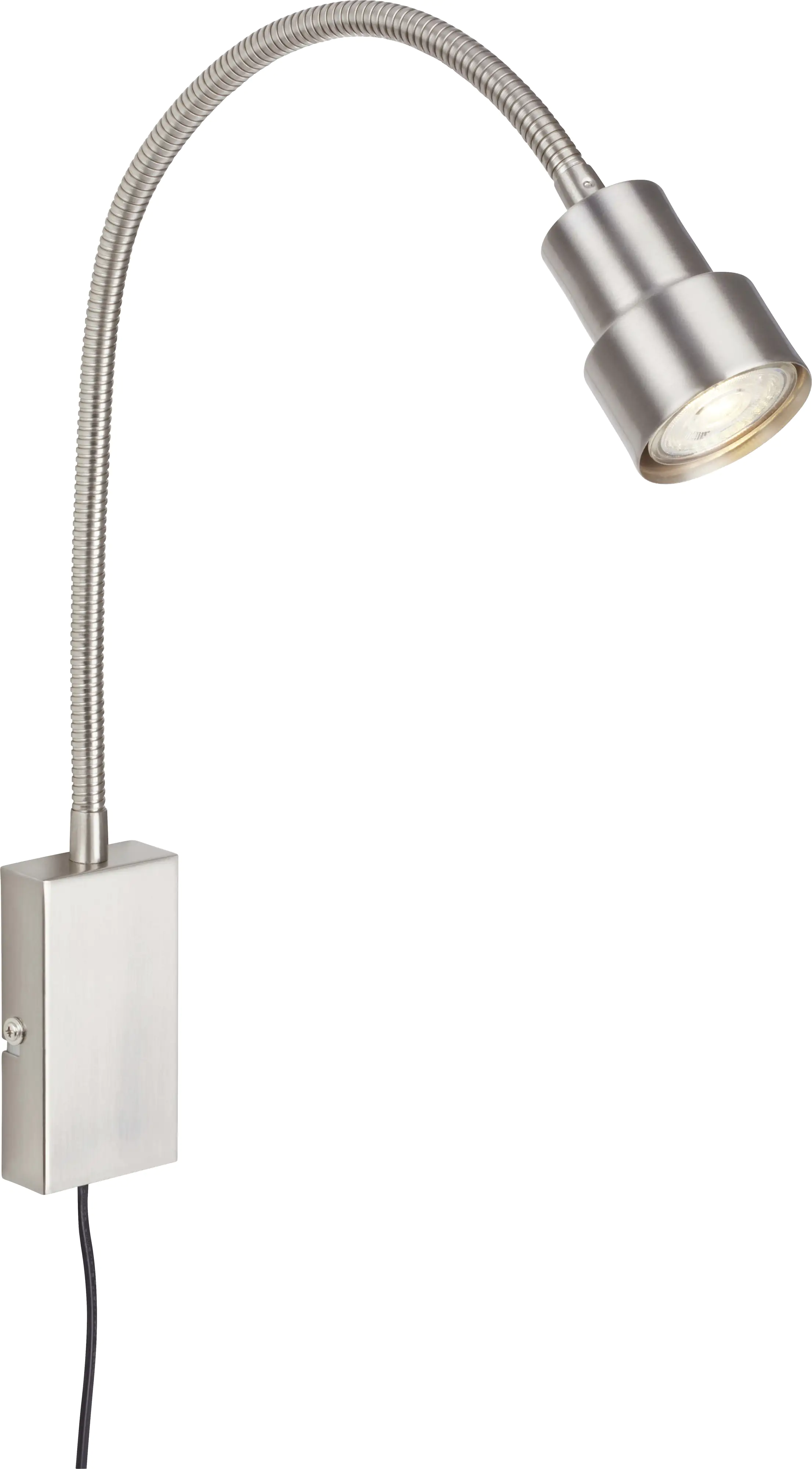 Briloner LED Touch Wandleuchte Tusi nickel-matt 5W, warmweiß