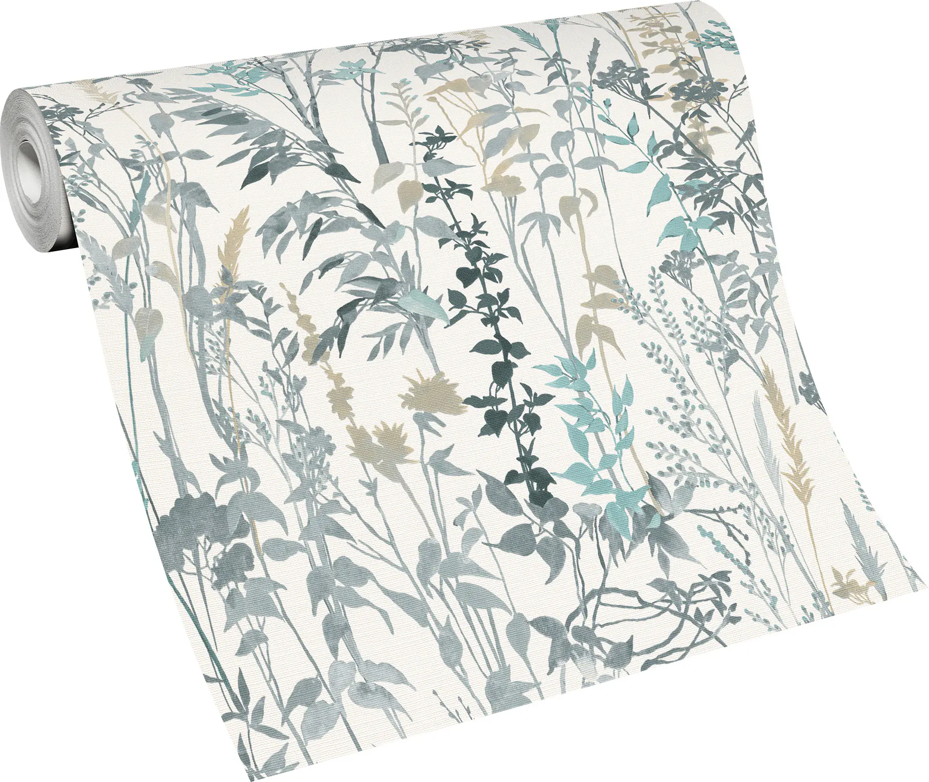 Erismann Vliestapete 10258-18 Casual Chic, Floral türkis, 10,05 x 0,53 m