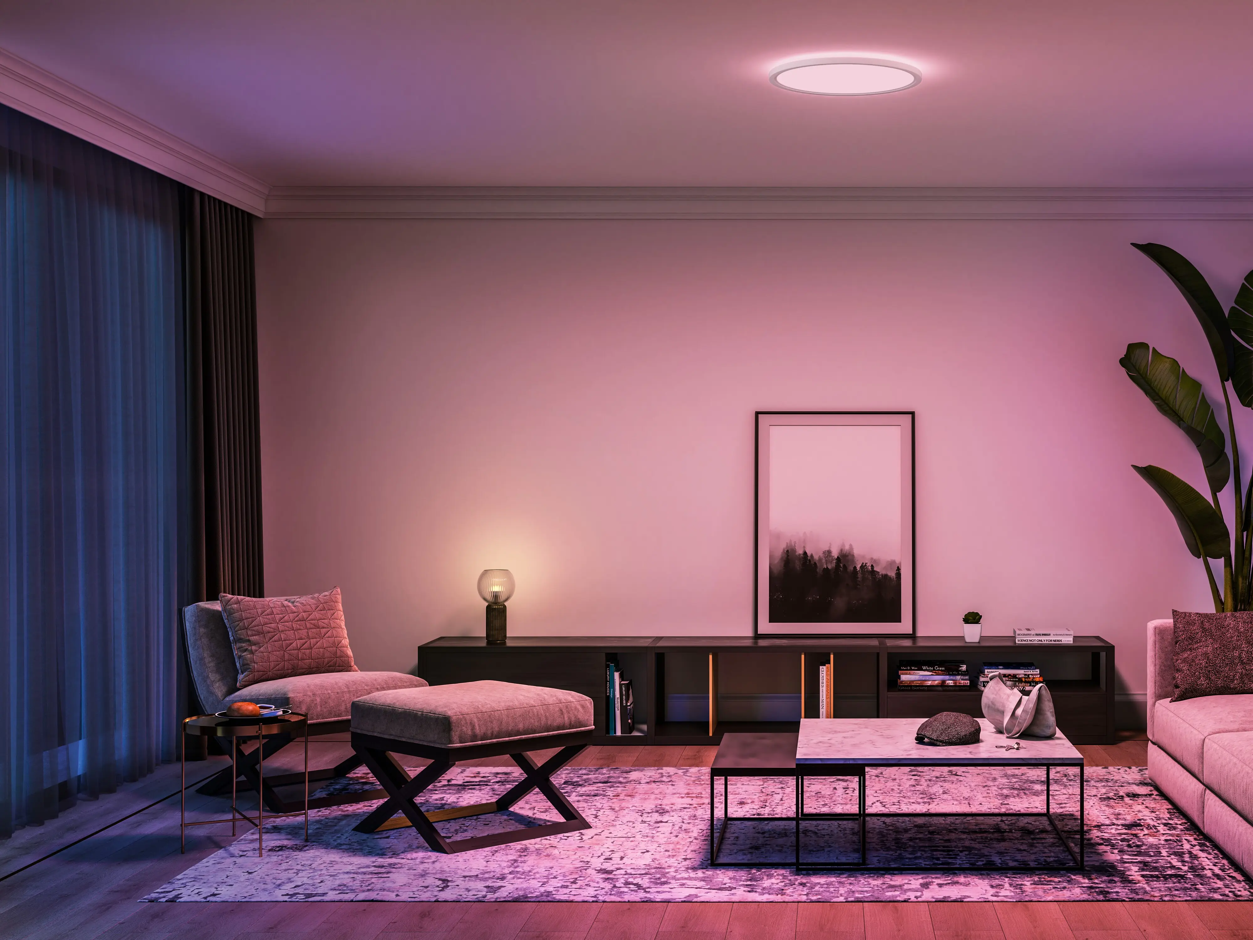 Philips Hue LED Deckenleuchte Tento rund weiß Ø 55 cm RGB Philips Hue LED Deckenleuchte Tento rund weiß Ø 55 cm RGB