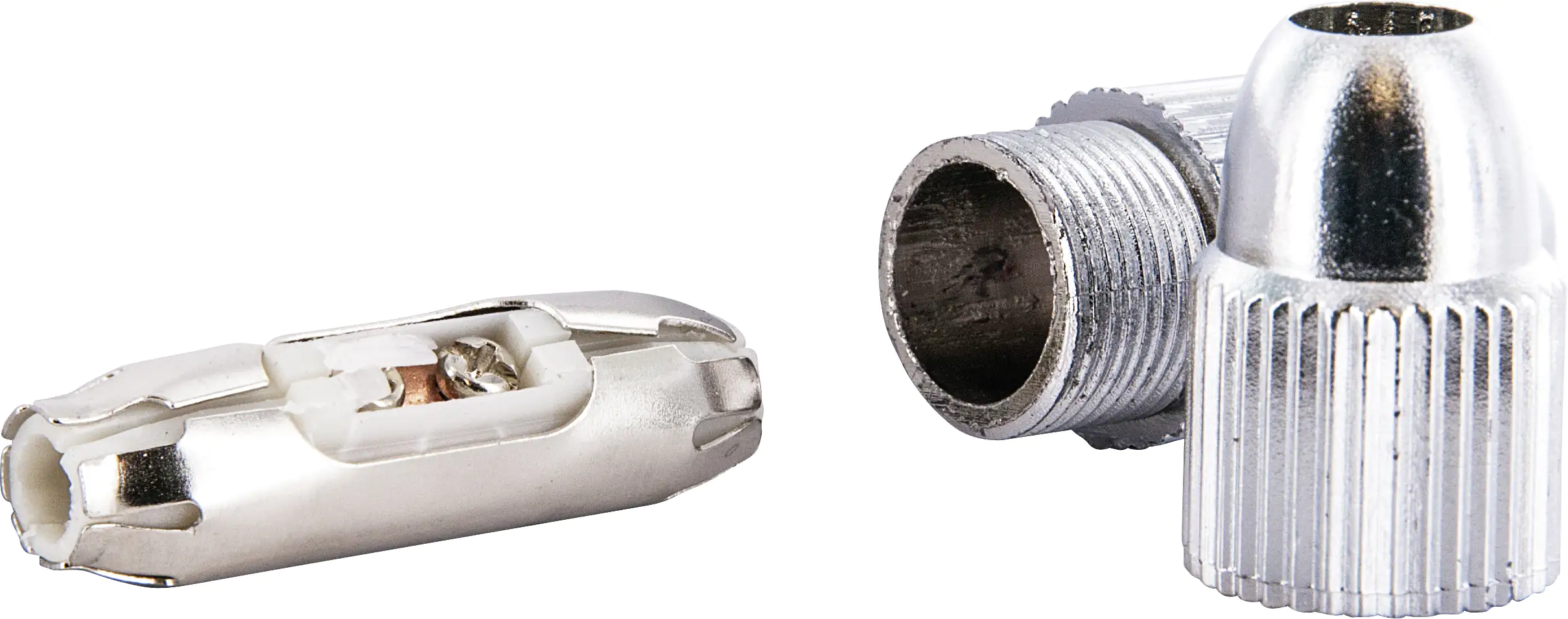 Schwaiger Koaxial Kabelverbinder KVB29 531 verchromt, Innenleiter schraubbar, 1 Stk.