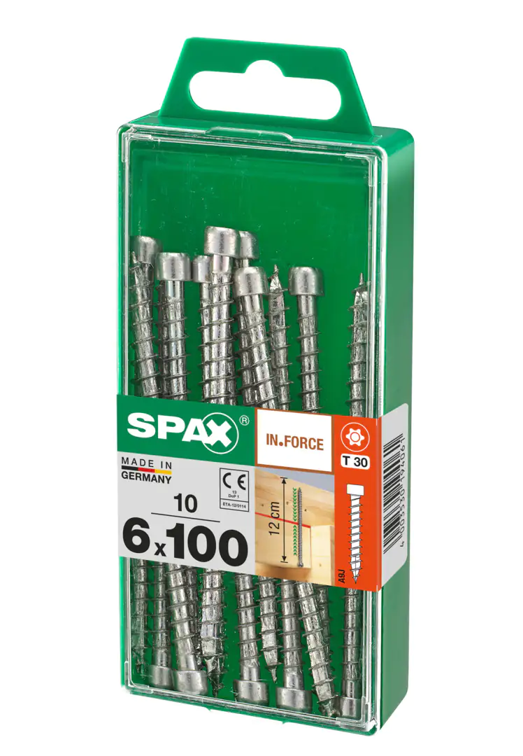 Spax Holzbauschrauben 6.0 x 100 mm TX 30 Zylinderkopf - 10 Stk.