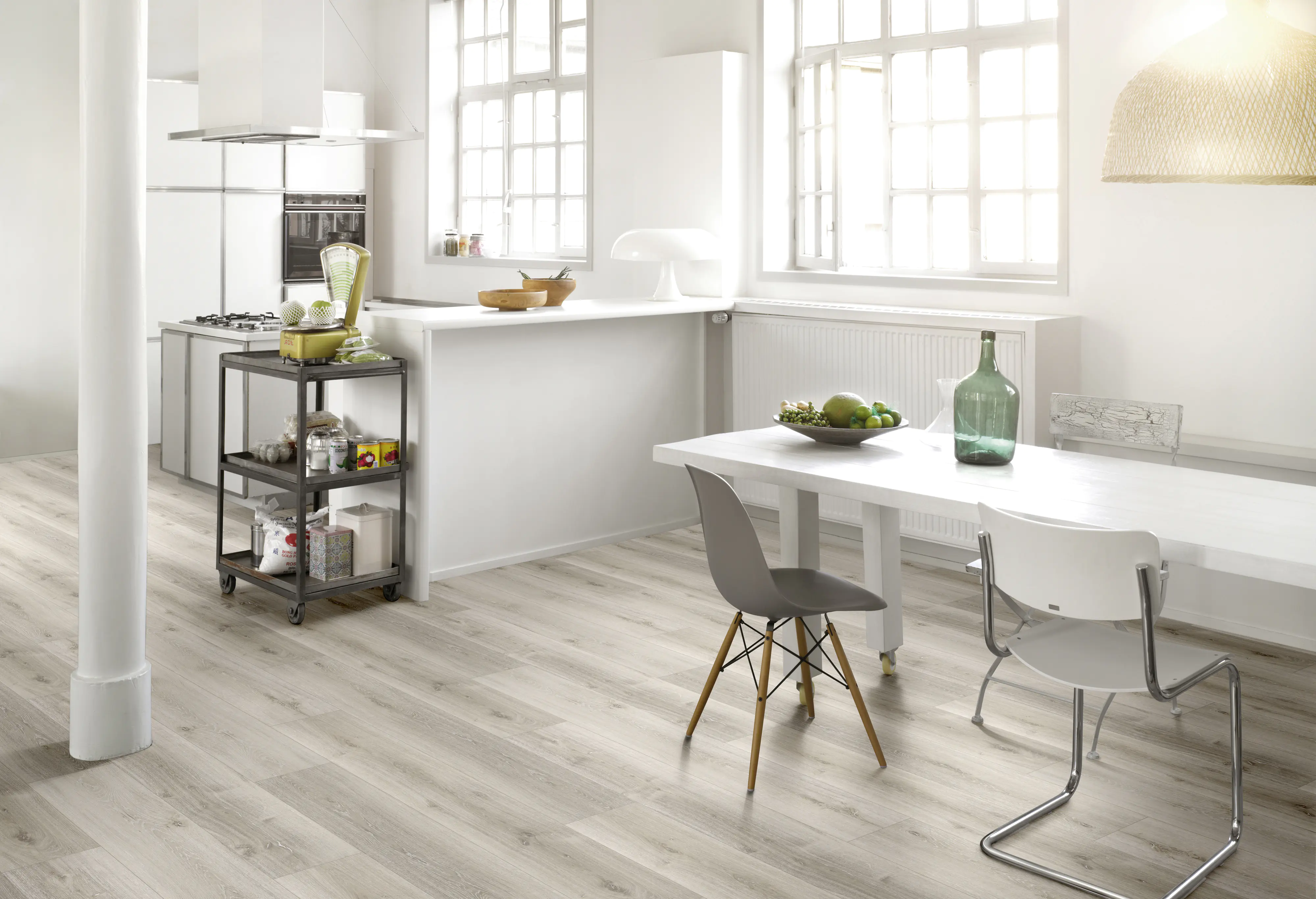 Parador Vinyl Basic 5.3 Eiche grau geweisst 120,9 x 22,5 cm 5,3 mm