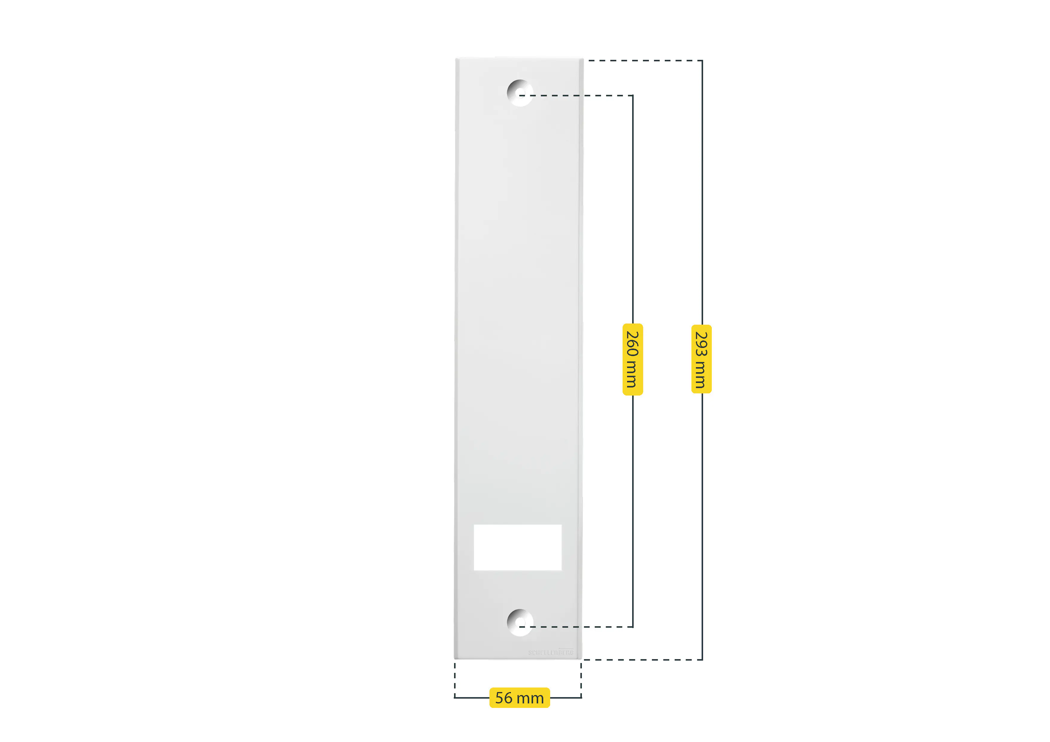 Schellenberg Abdeckplatte STANDARD Lochabstand 26 weiß
