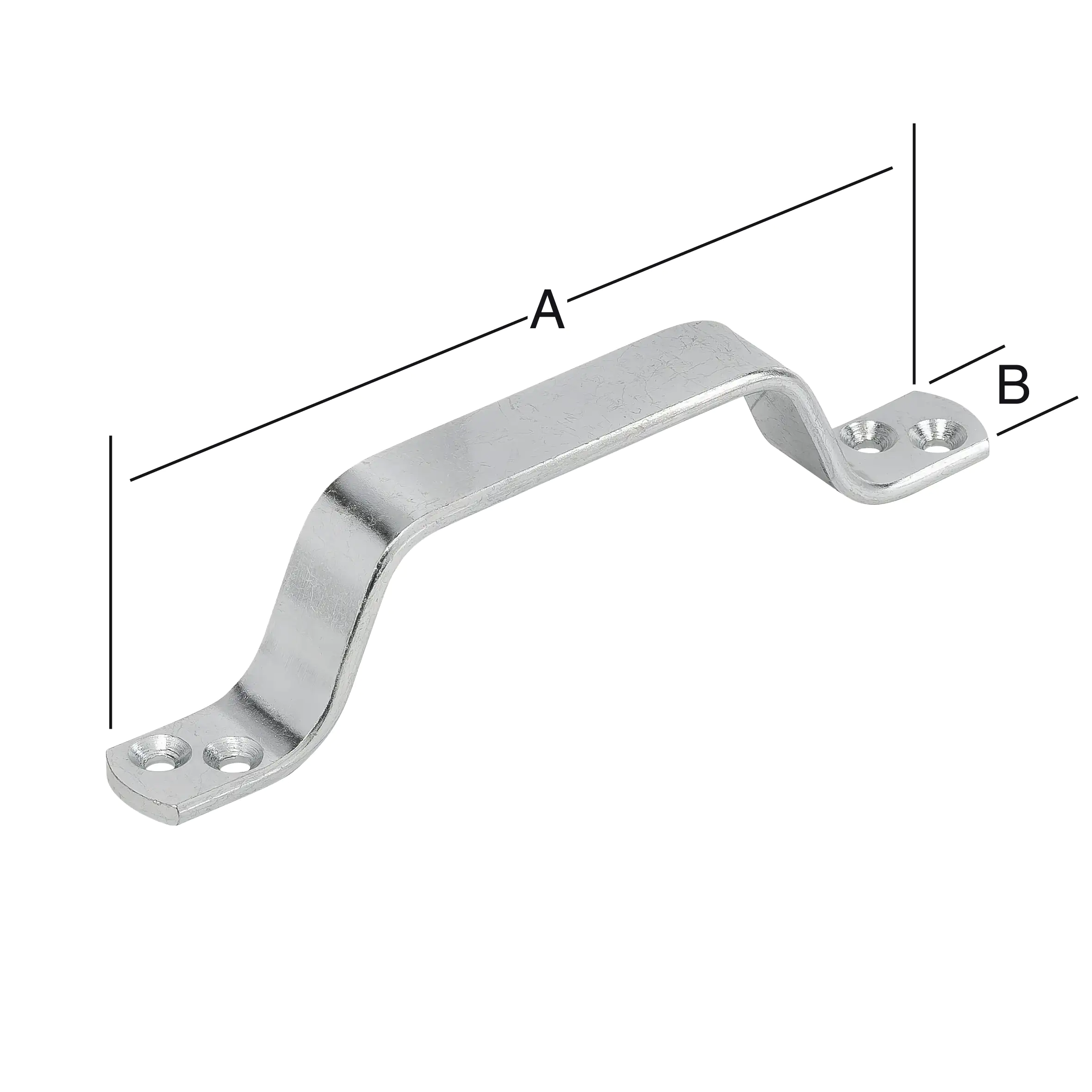 Vormann Handgriffe verzinkt 160 x 20 mm