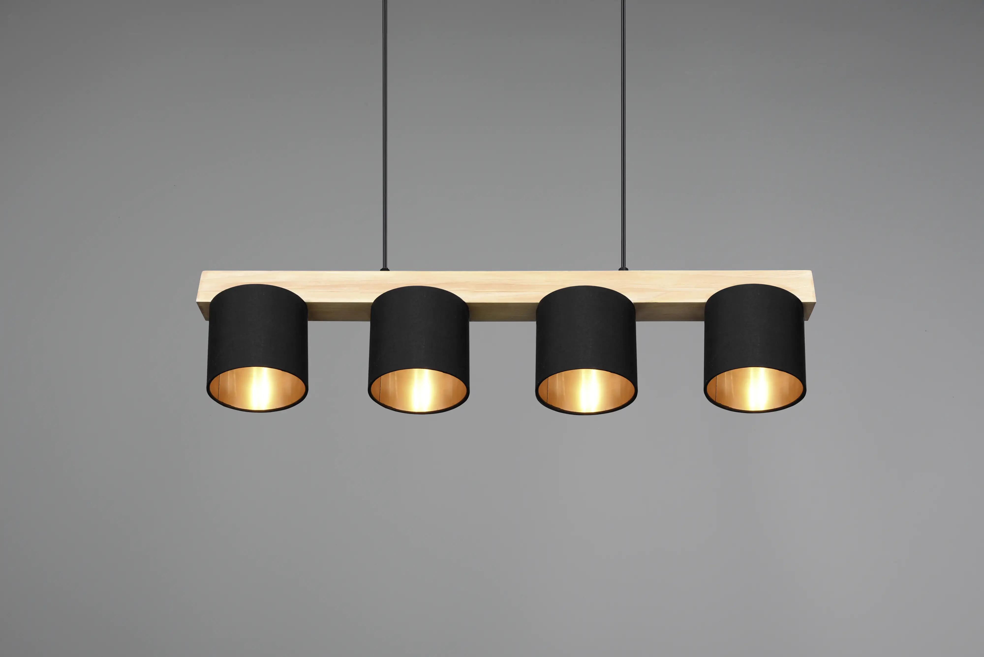 Reality Leuchten Pendelleuchte Cameron schwarz, gold