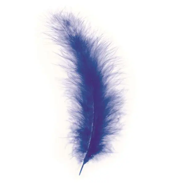 Glorex Marabufedern blau ca. 15 Stück