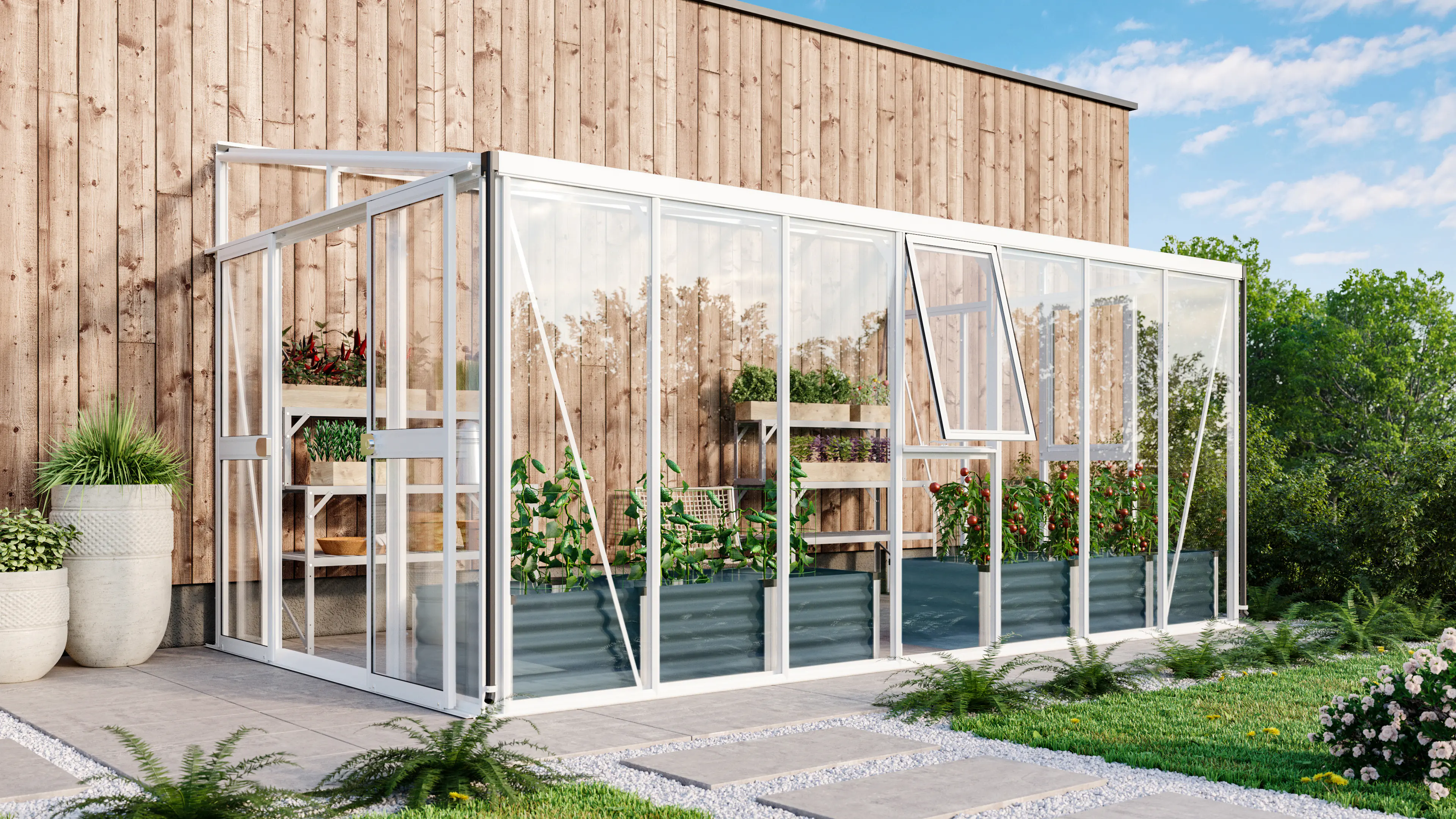 Vitavia Anlehngewächshaus Helena 11900 268 x 470 cm 3 mm Sicherheitsglas