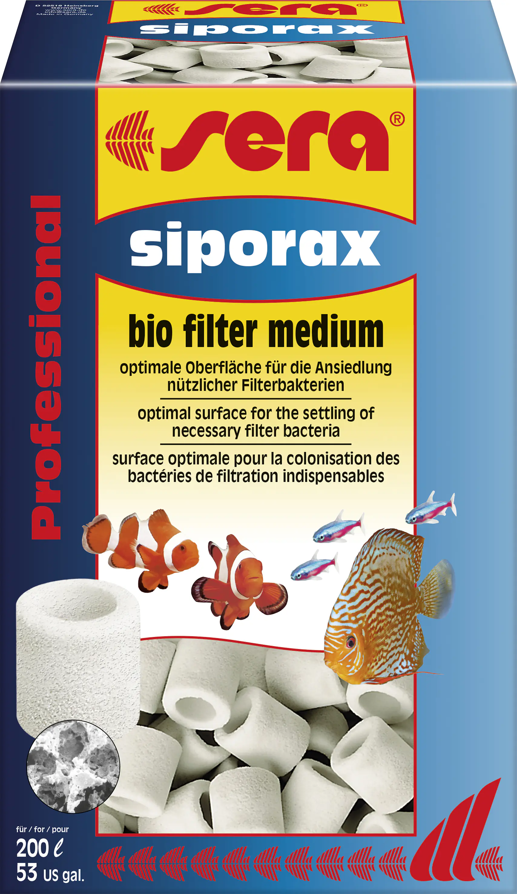 Sera Aquariumfiltermedium siporax Professional 15 mm 1 L