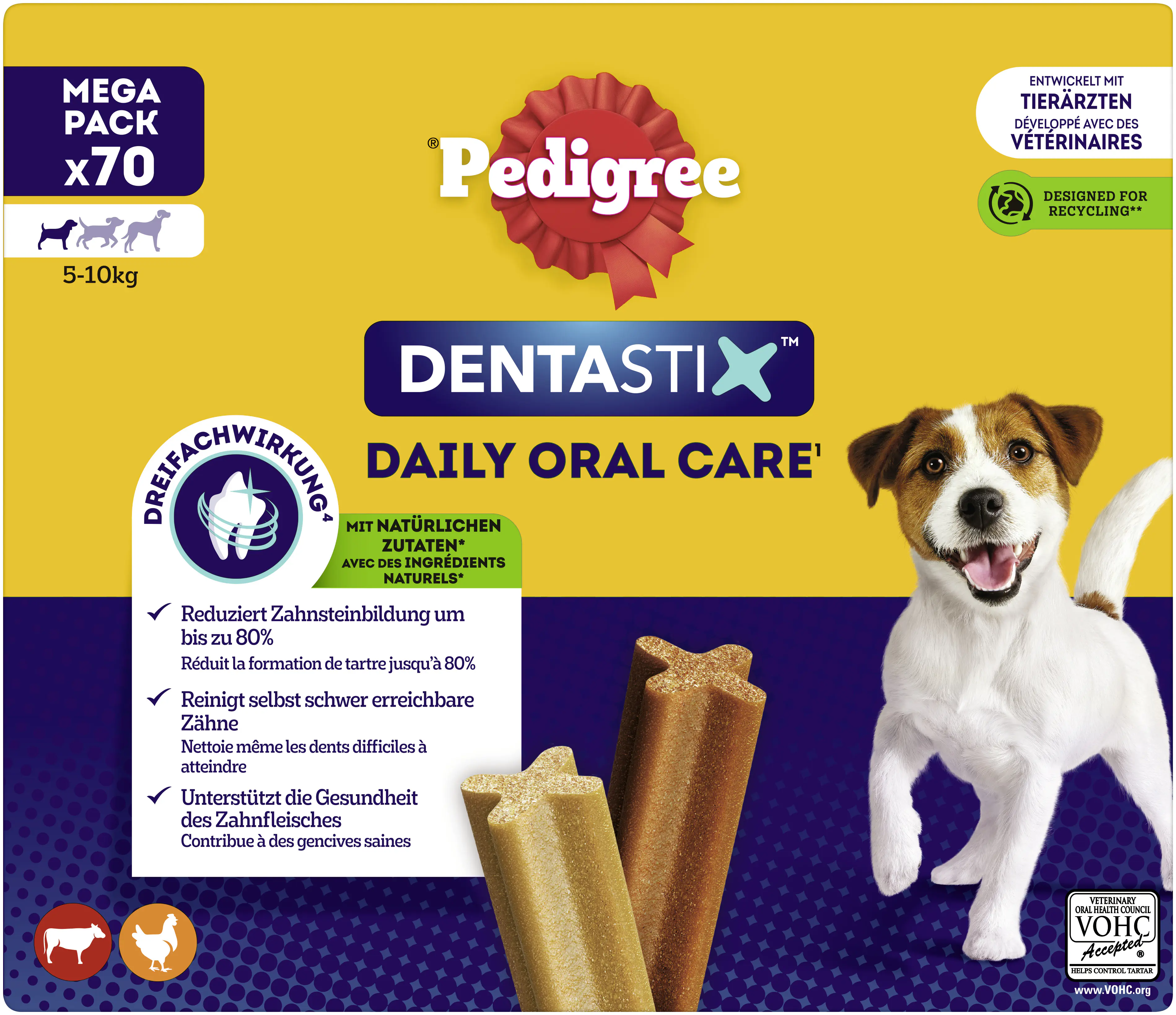 Pedigree Dentastix Adult Daily Oral Care Hundesnack 70 Stück