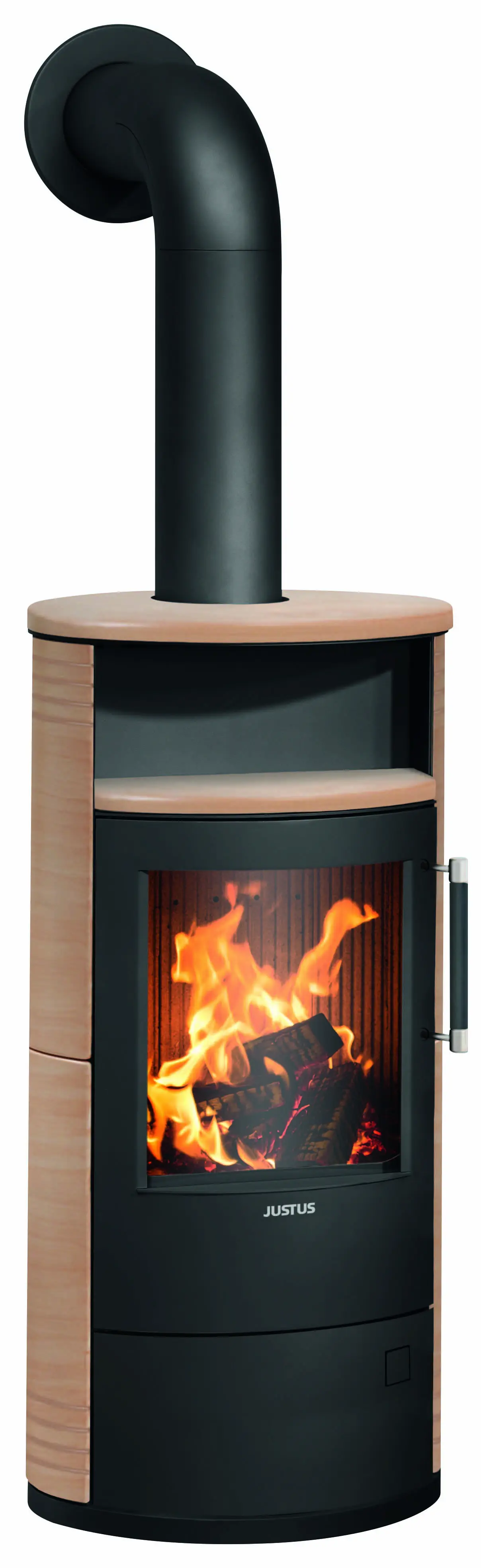 Justus Kaminofen Island 5 2.0 Keramik corretto 5 kW