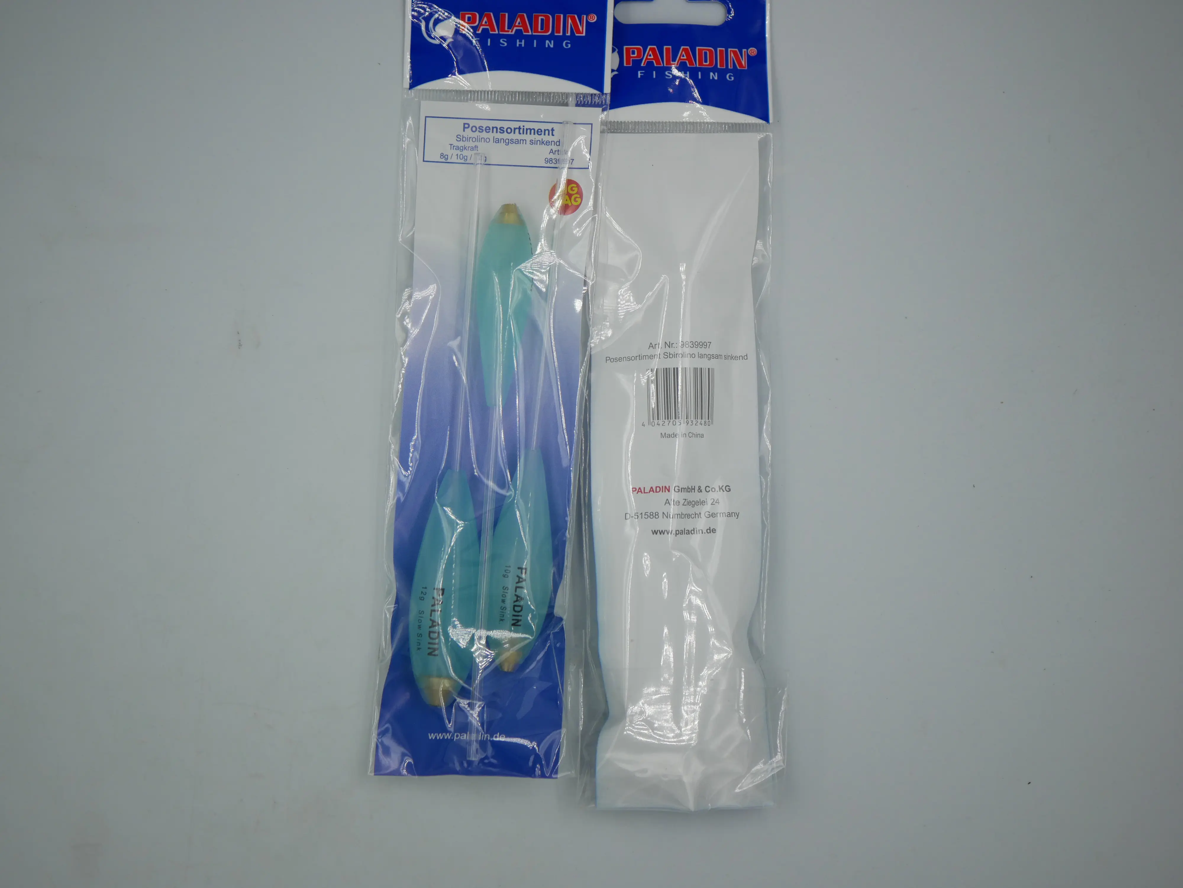 Paladin Posensortiment Spirolino langsam sinkend 8,0g+10,0g+12,0g