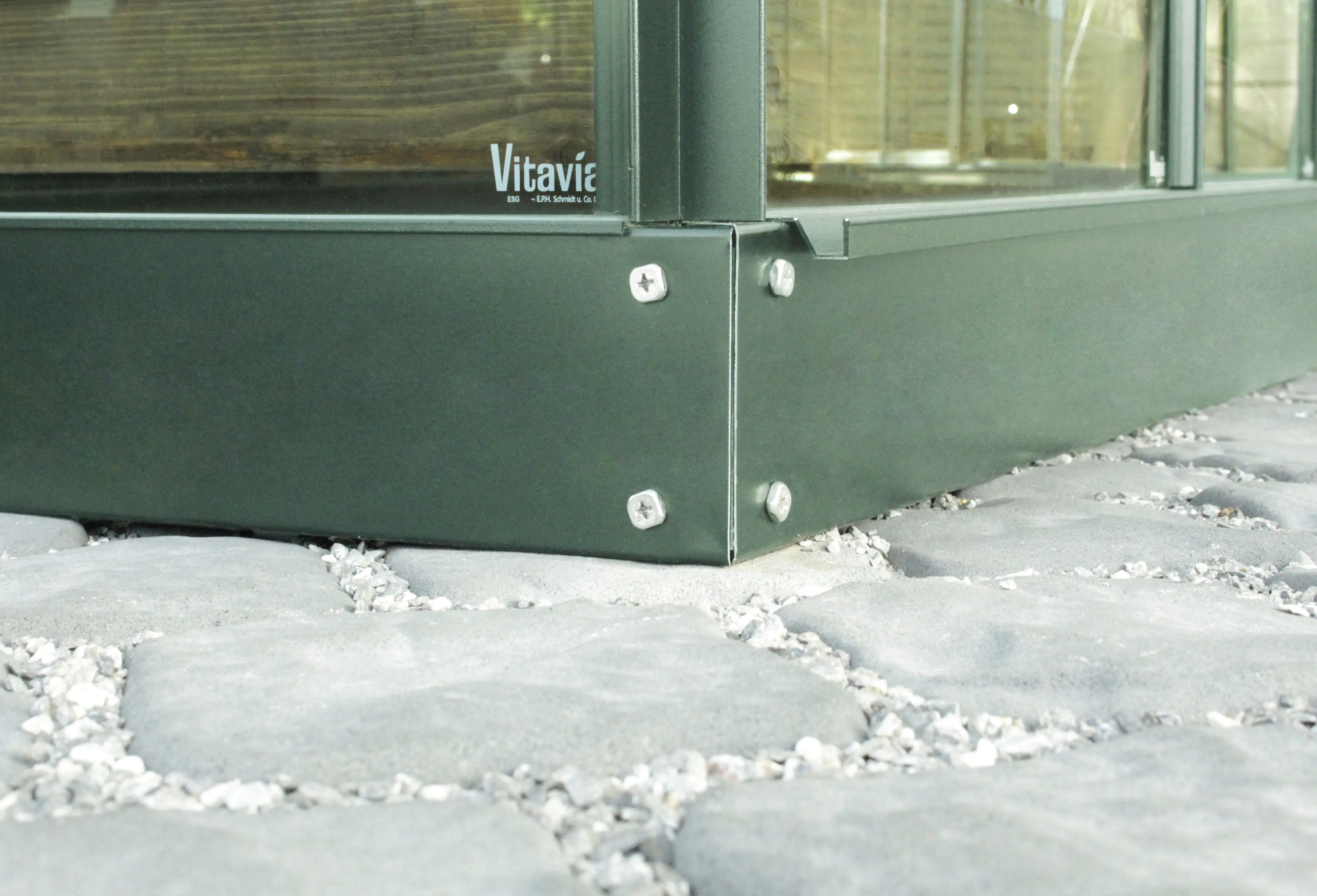 Vitavia Fundamentrahmen 3800 192 x 192 cm smaragd 12,5 cm hoch