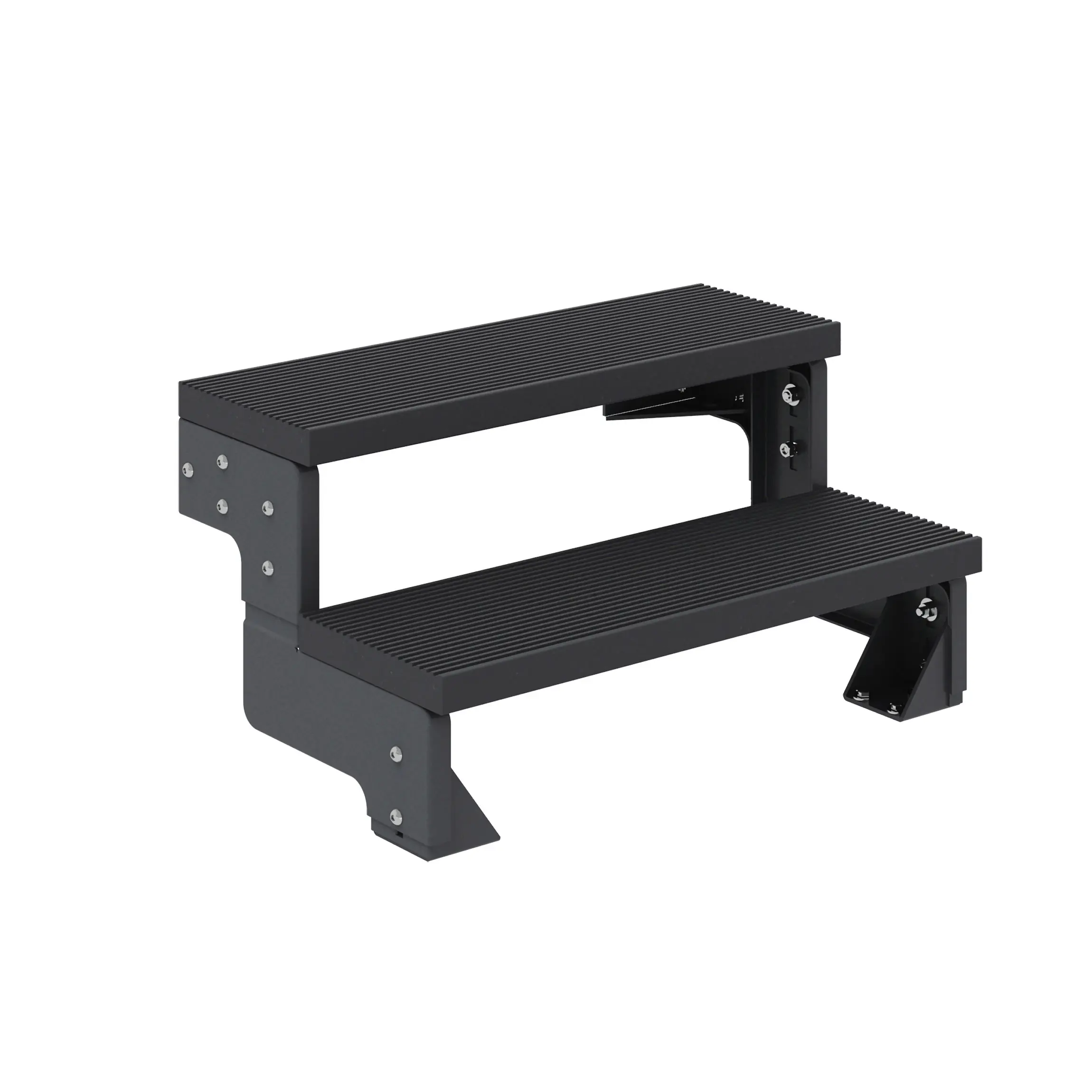 Dolle Außentreppe Trimax Gardentop 2 Stufen 100 cm ohne Geländer anthrazit