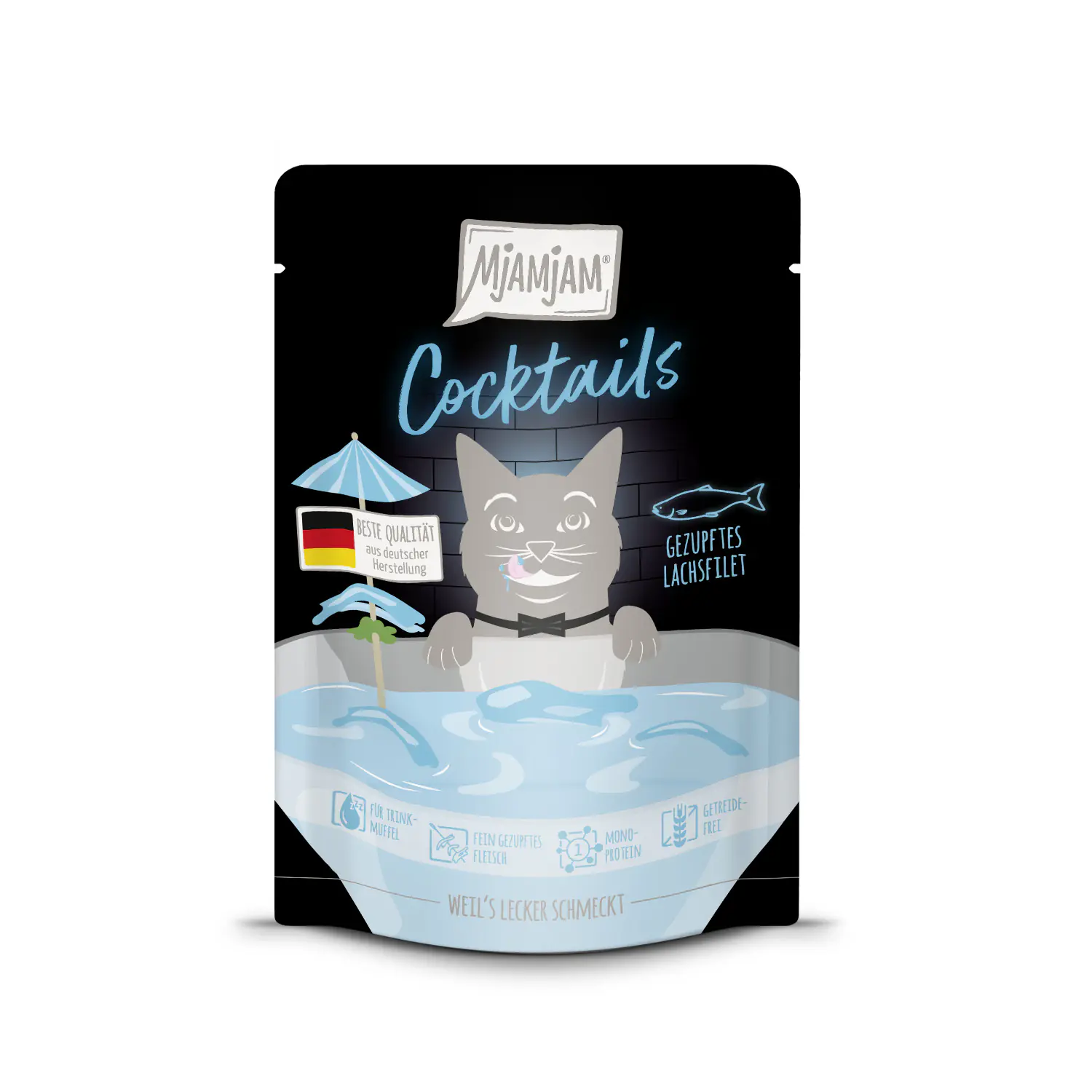 MjAMjAM Cocktails Katzennassfutter Adult getreidefrei 40 g Lachs