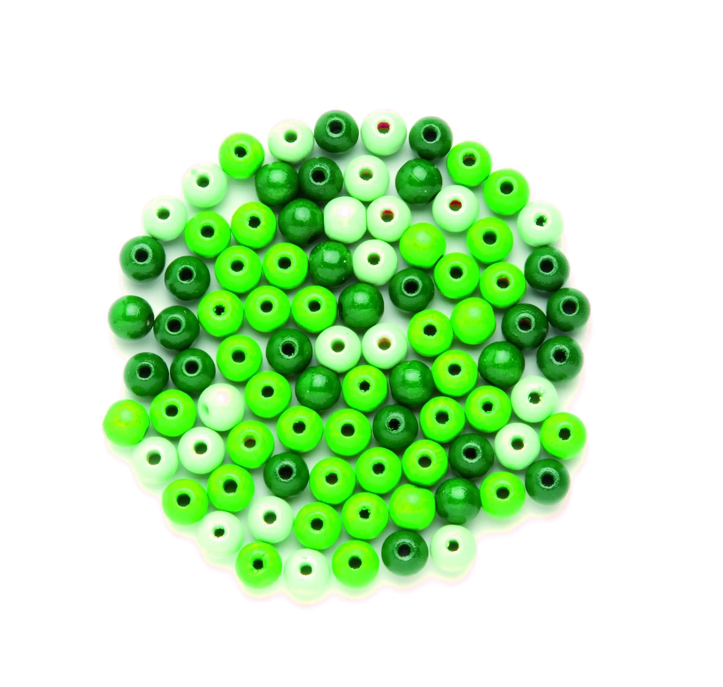 Glorex Holzperle grün-mix 10 mm