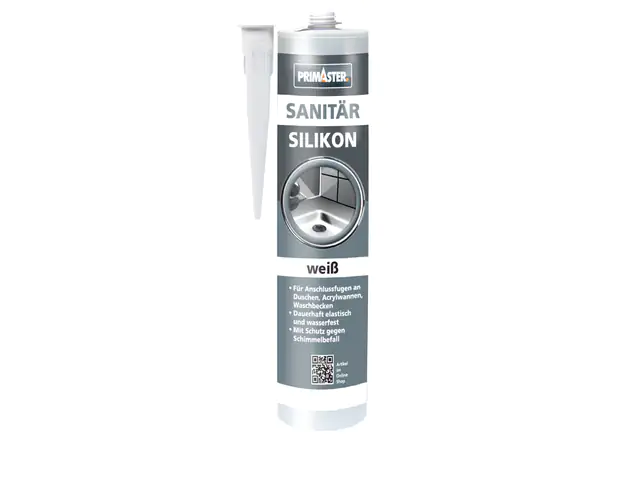 Primaster Sanitär Silikon weiß 310 ml 12 St. Kartonabnahme