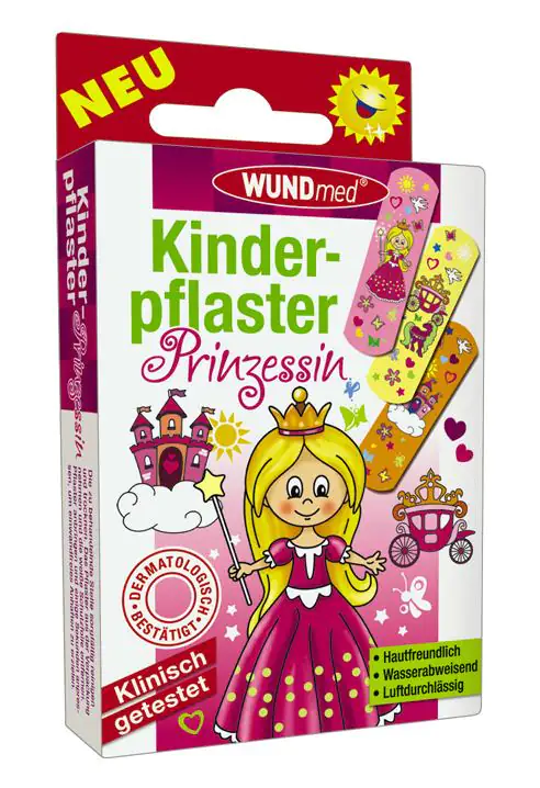 Wundmed Kinderpflaster Prinzessin 10 Stück