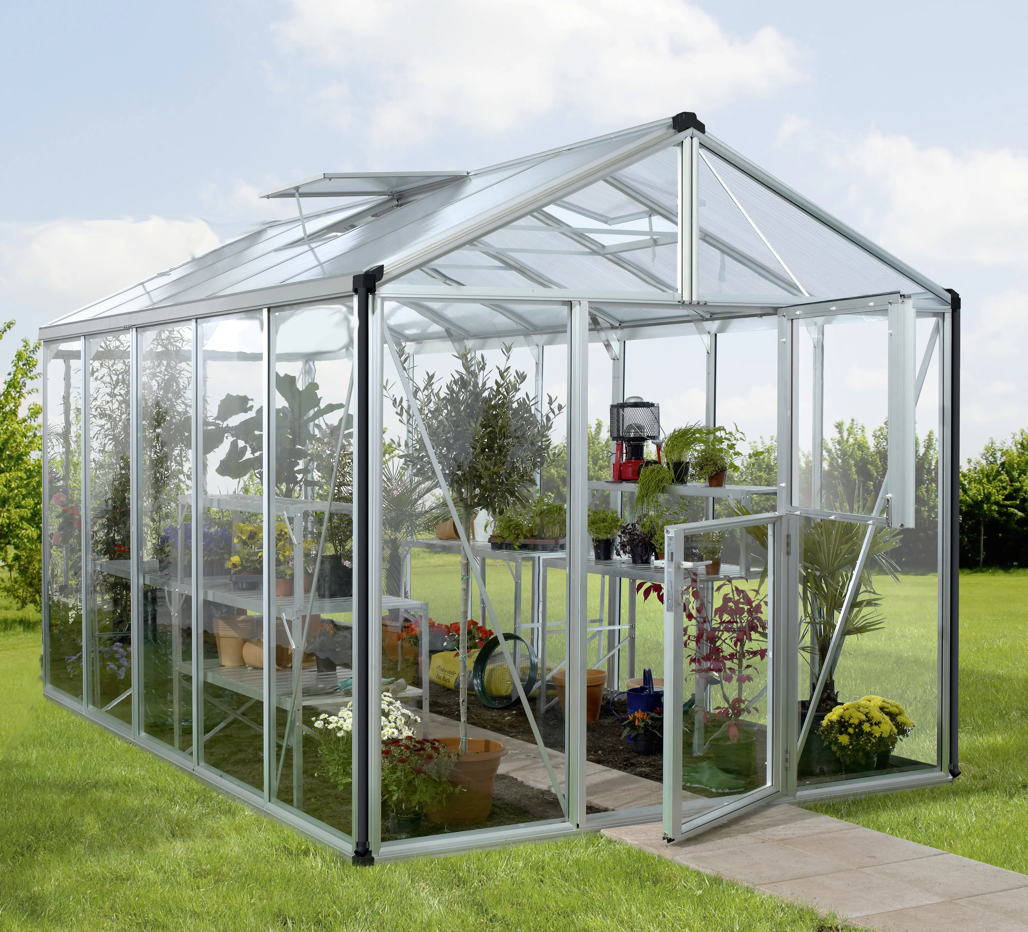 Vitavia Gewächshaus Zeus 10000 266 x 399 cm 3 mm Sicherheitsglas