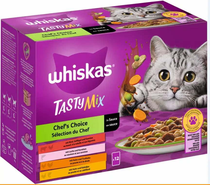 Whiskas Multipack Chefs Choice Tasty Mix Katzenfutter 12 x 85 g Whiskas Multipack Chefs Choice Tasty Mix Katzenfutter 12 x 85 g