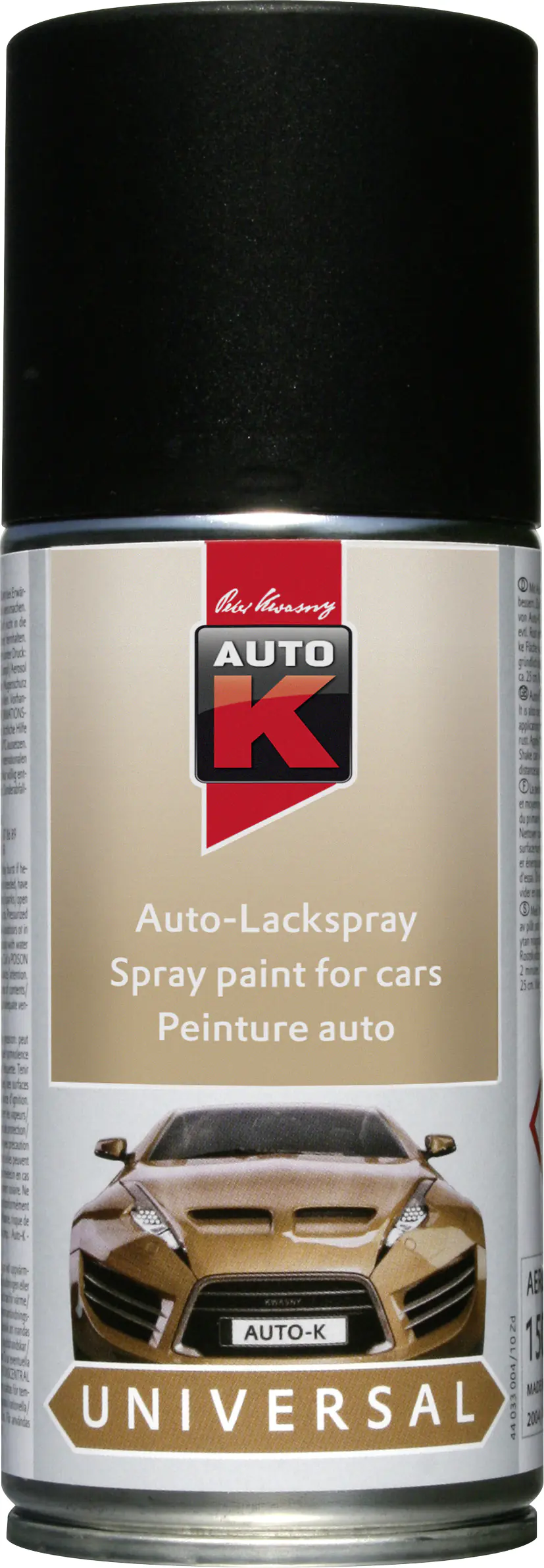 Auto-K Lackspray universal schwarz matt 150ml