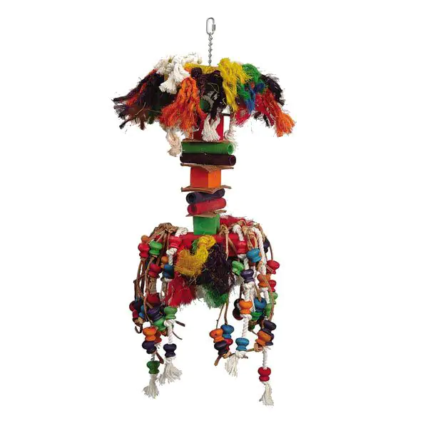 Ollesch Papageienspielzeug 28 x 80 cm bunt