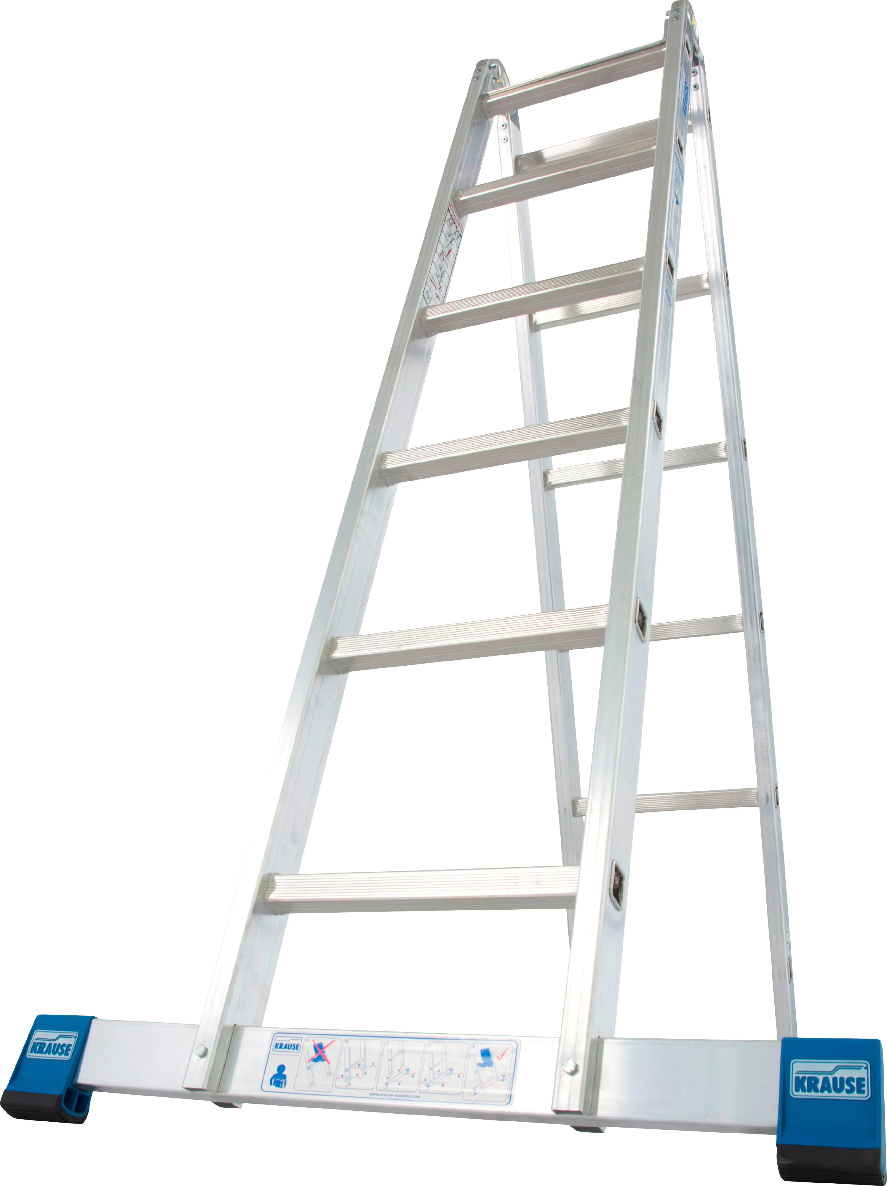 Krause Aluminium-Gelenk-Doppelleiter STABILO 4,40 m