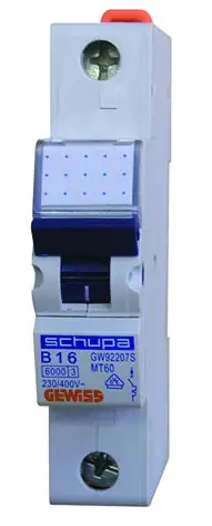 Gewiss Leitungsschutzschalter B16A, 1-polig