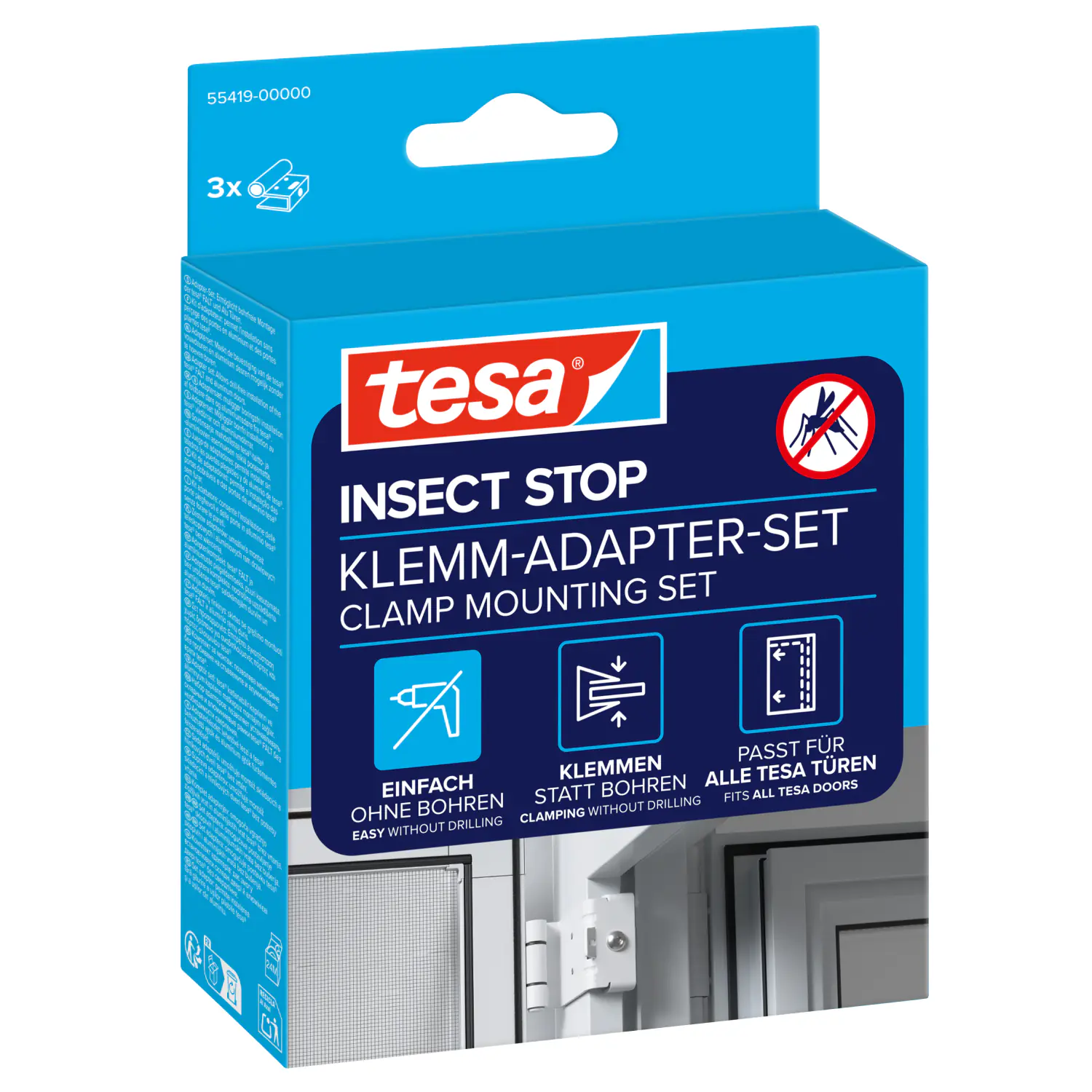 tesa Adapter FALT 35 x 43 x 48 mm weiß